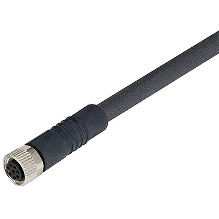 OMRON - Female cable connector for D41D, straigh - D41D-8P5-CFM8-705M