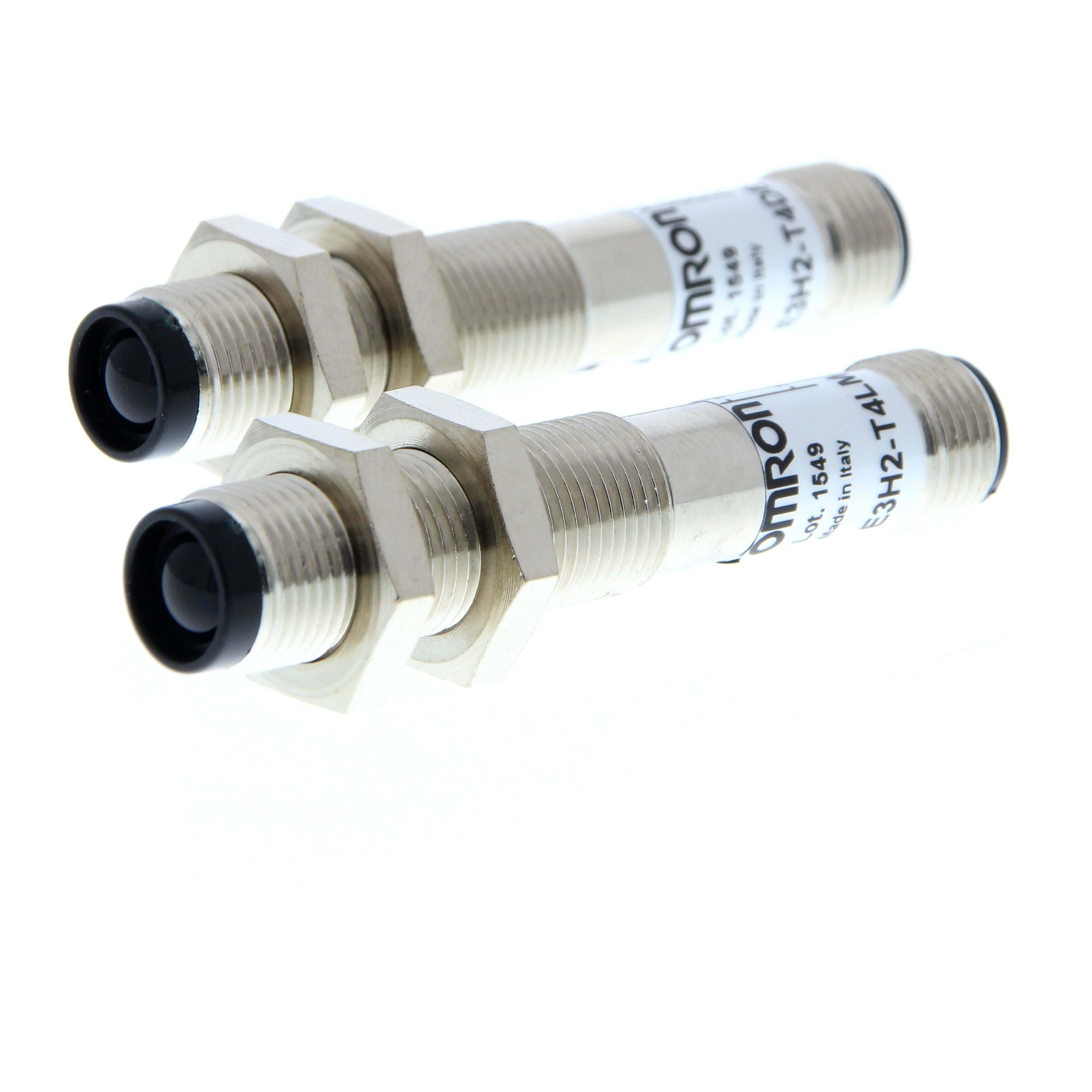 OMRON - Photoelectric sensor M12 brass housing, - E3H2-T4B4M-M1