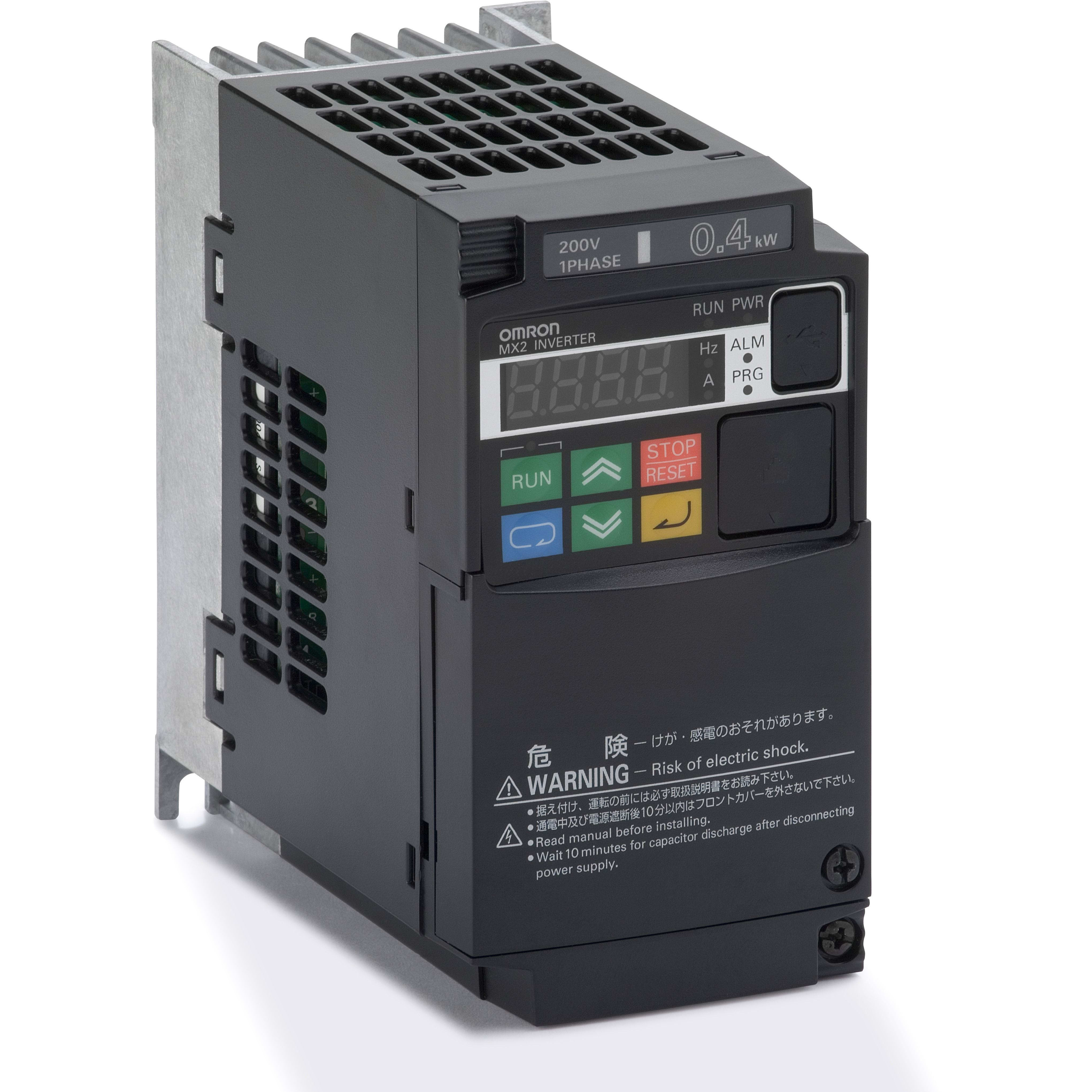 OMRON - MX inverter drive, 0.4/0.55 kW (HD/ND), - 3G3MX2-AB004-E