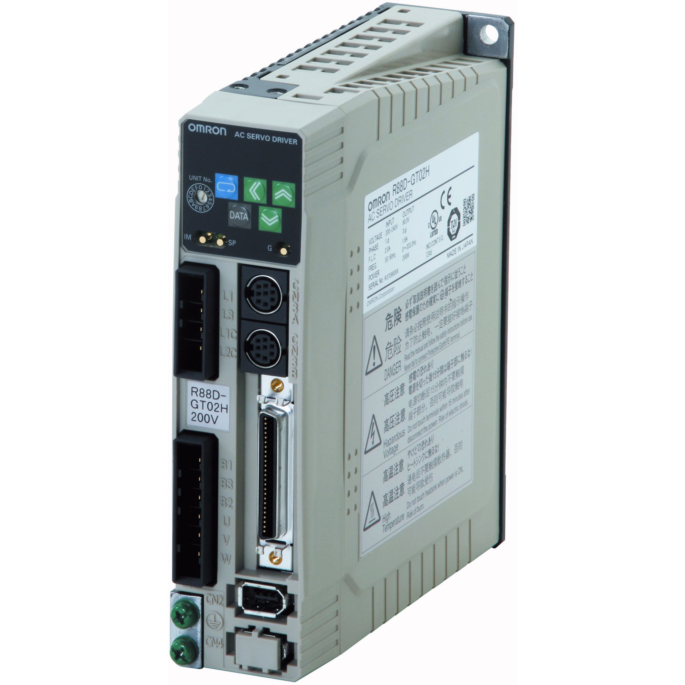 OMRON - G-Series servo drive, 1~ 200 VAC, Analog - R88D-GT04H