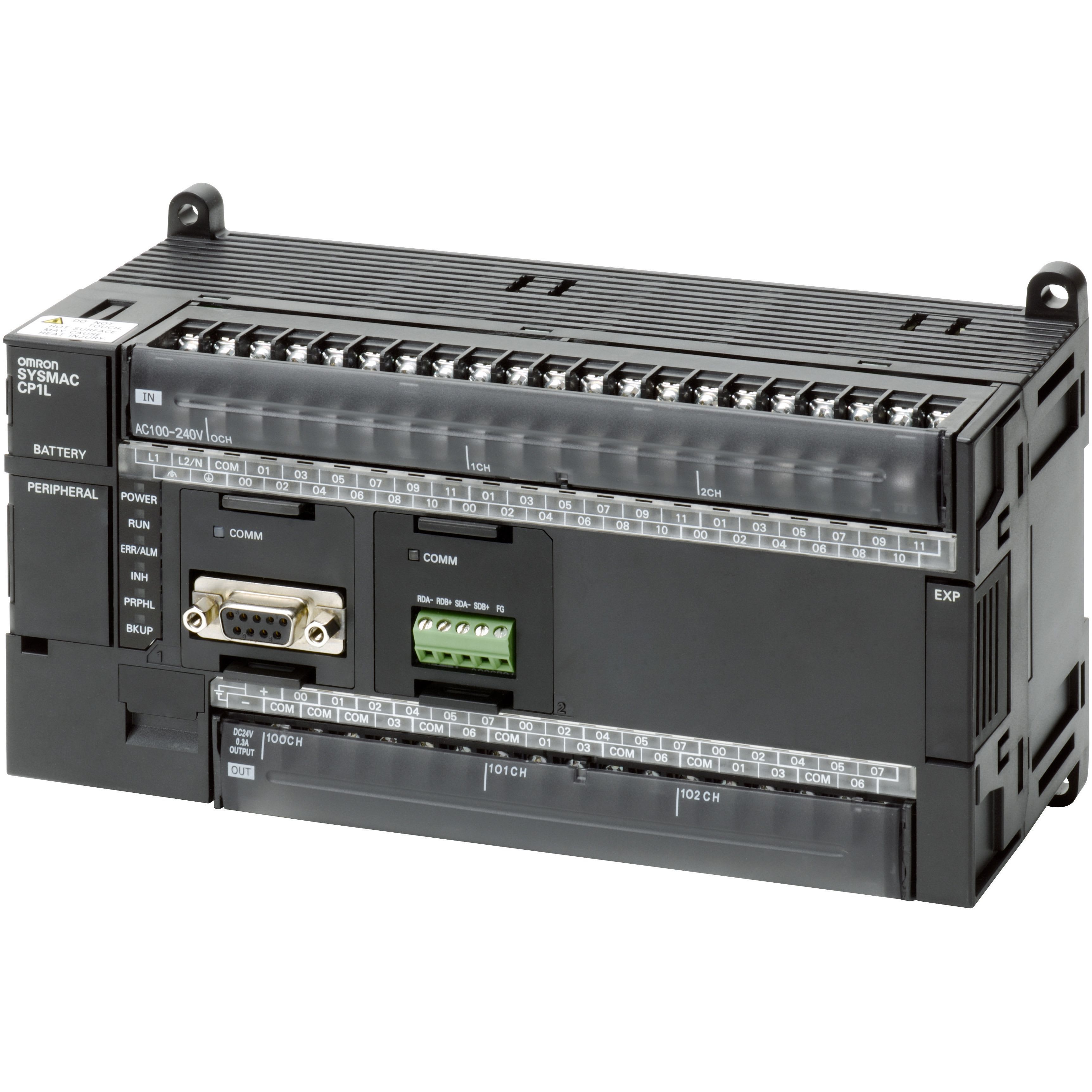OMRON - PLC, 100-240 VAC supply, 36 x 24 VDC inp - CP1L-M60DR-A