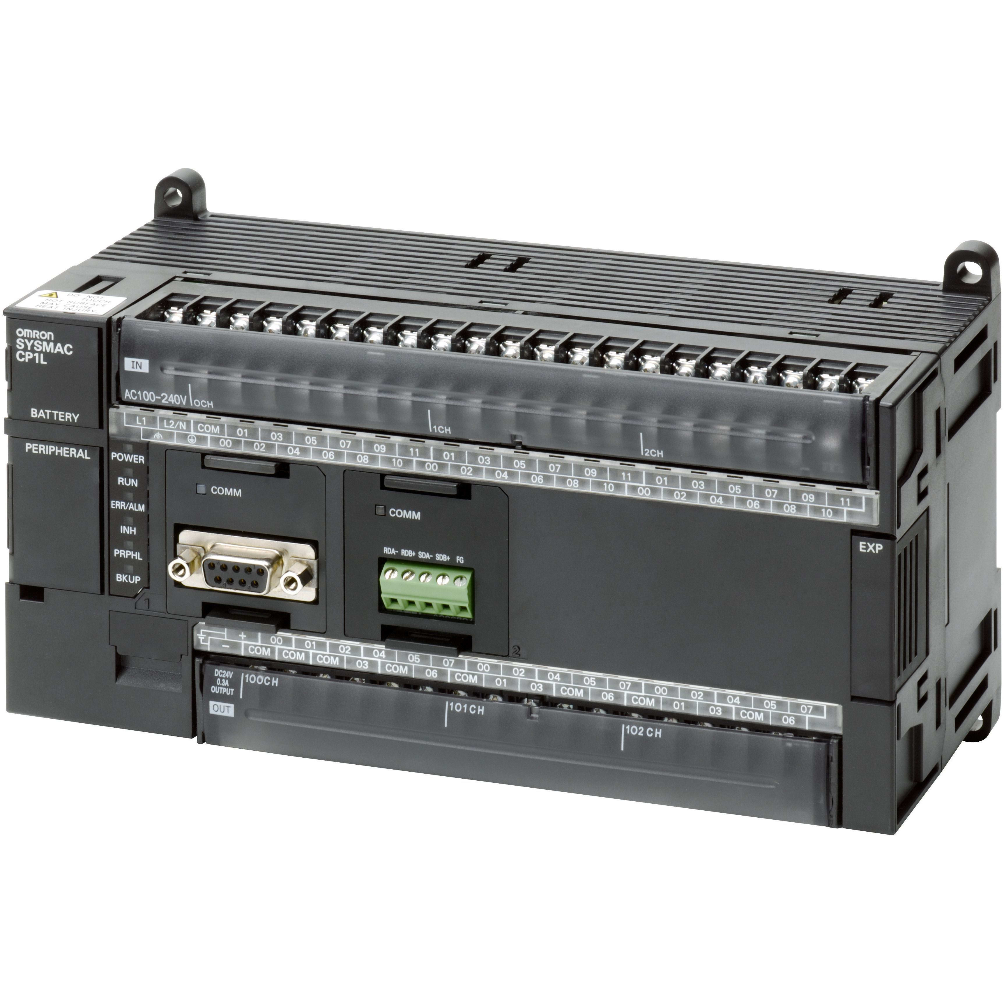 OMRON - PLC, 24 VDC supply, 36 x 24 VDC inputs, - CP1L-M60DR-D