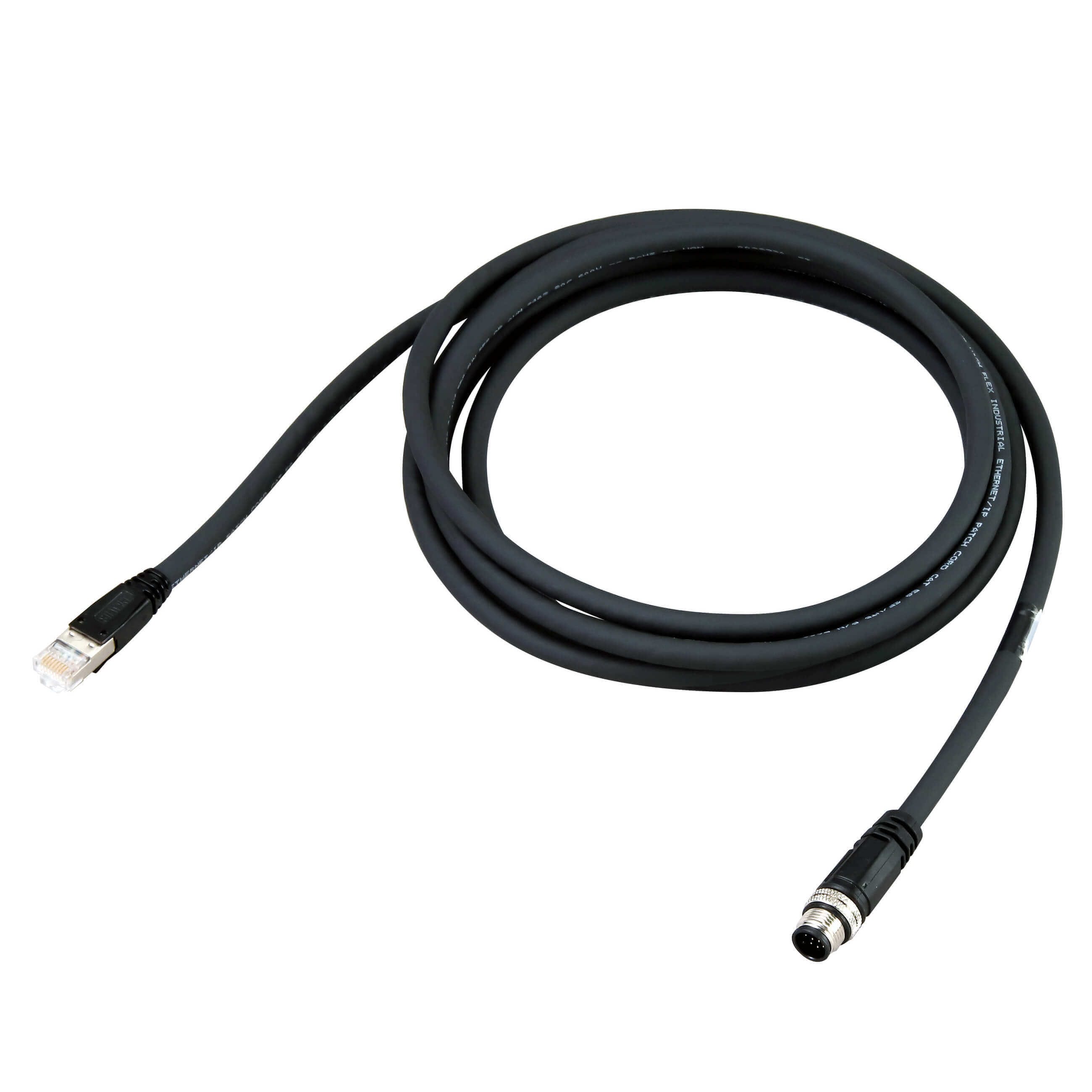 OMRON - V/F 430-F Ethernet cable M12 plug on cam - V430-WE-3M