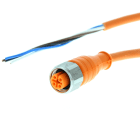 OMRON - Sensor cable, M12 straight socket (femal - Y92E-S12PVC4S2M-L