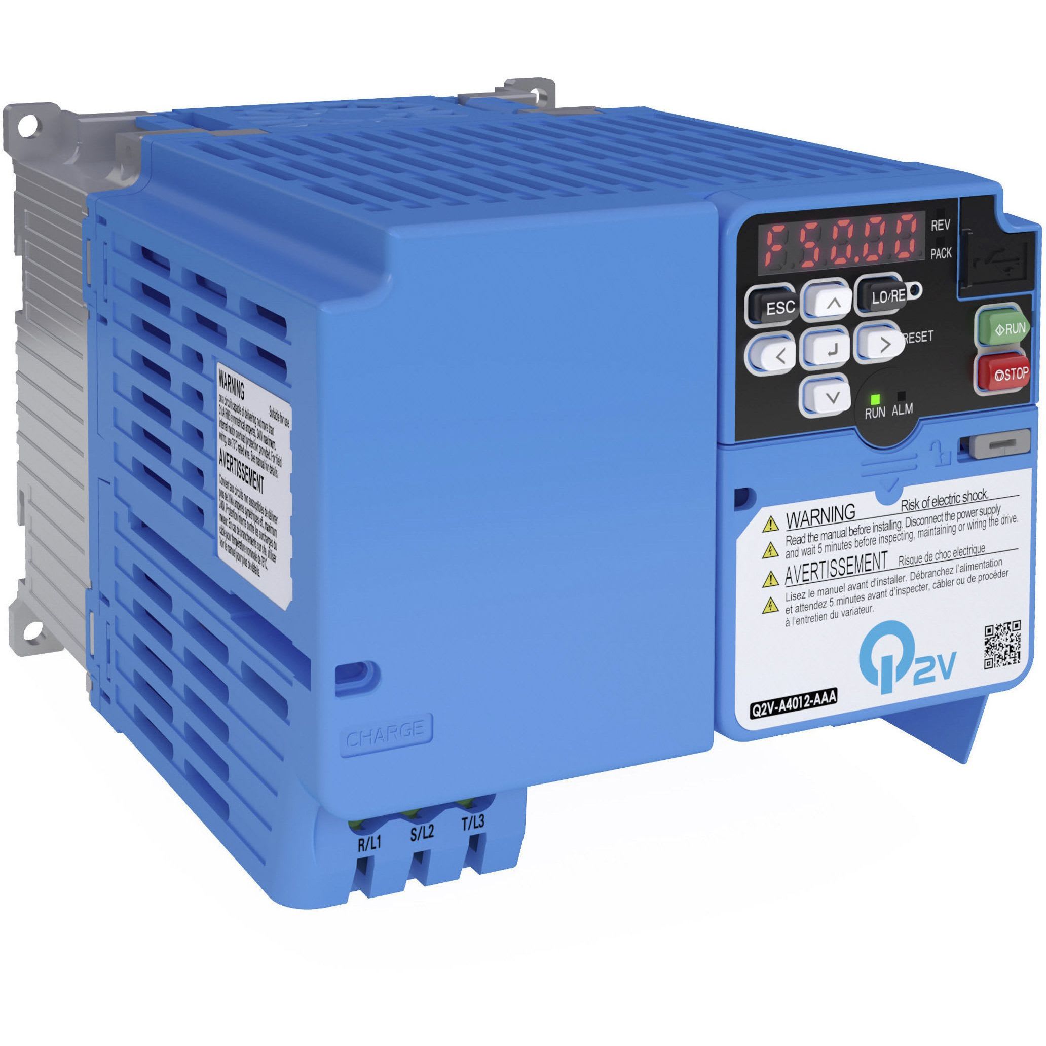 OMRON - Inverter Q2V, 400 V, ND: 8.9 A / 4.0 kW, - Q2V-A4009-BAA