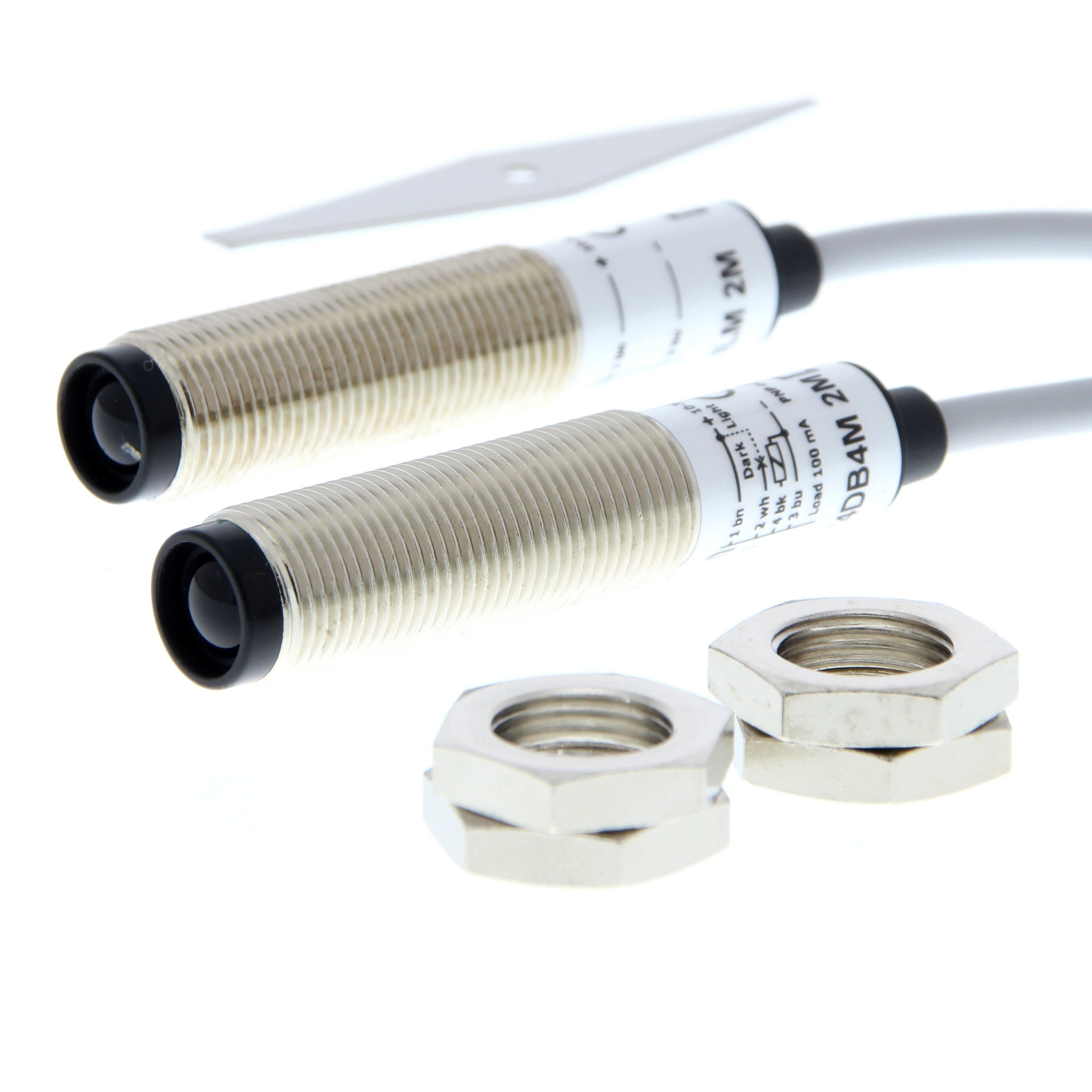 OMRON - Photoelectric sensor M12 brass housing, - E3H2-T4B4M 2M