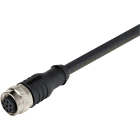 OMRON - Female cable connector for D41L, straigh - D41L-8P5-CFM12-905M