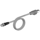 OMRON - Ethernet Cat.5 cable, PVC, M12 straight - XS5W-T421-DMC-K