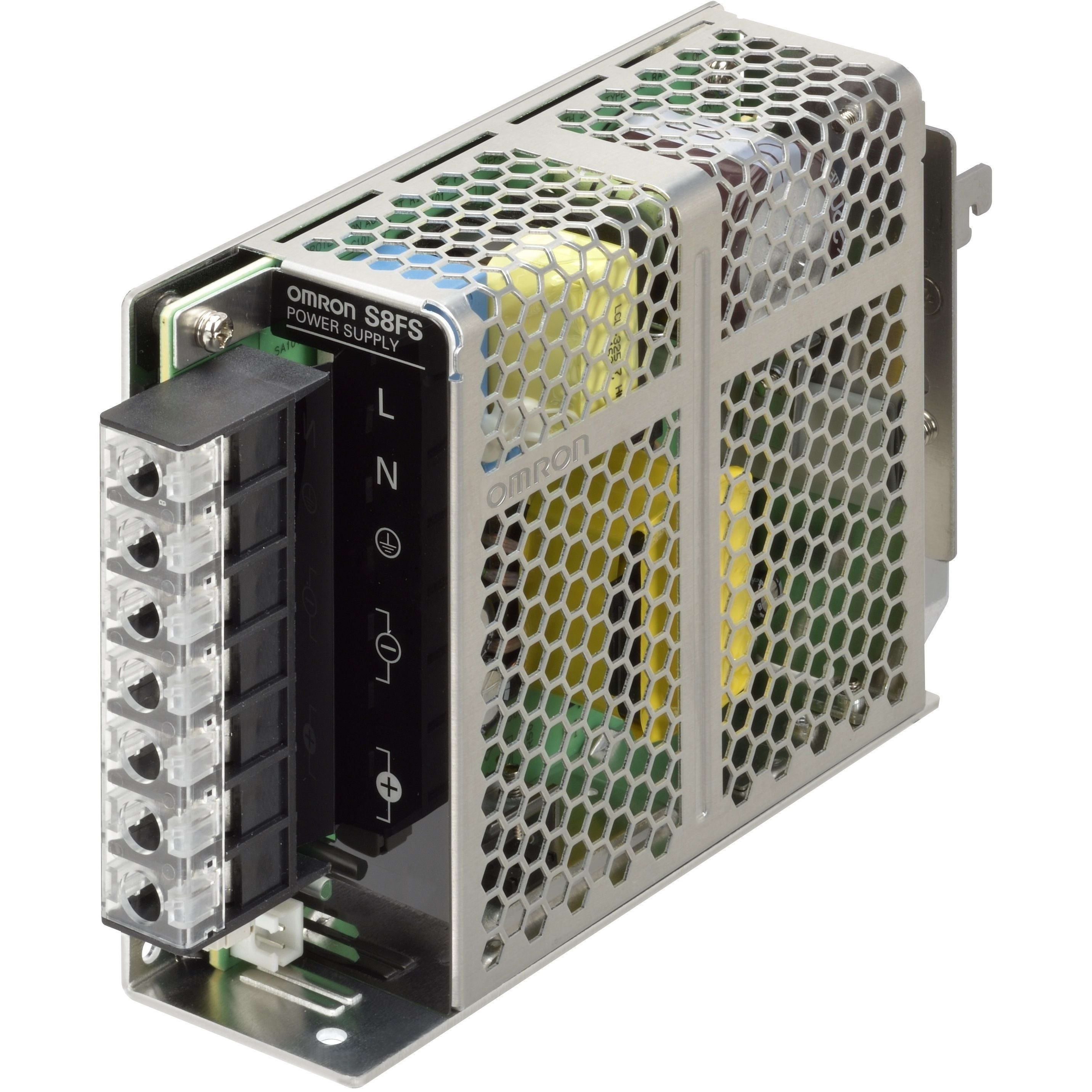 OMRON - Power Supply, 100 W, 100 to 240 VAC inpu - S8FS-G10024CD