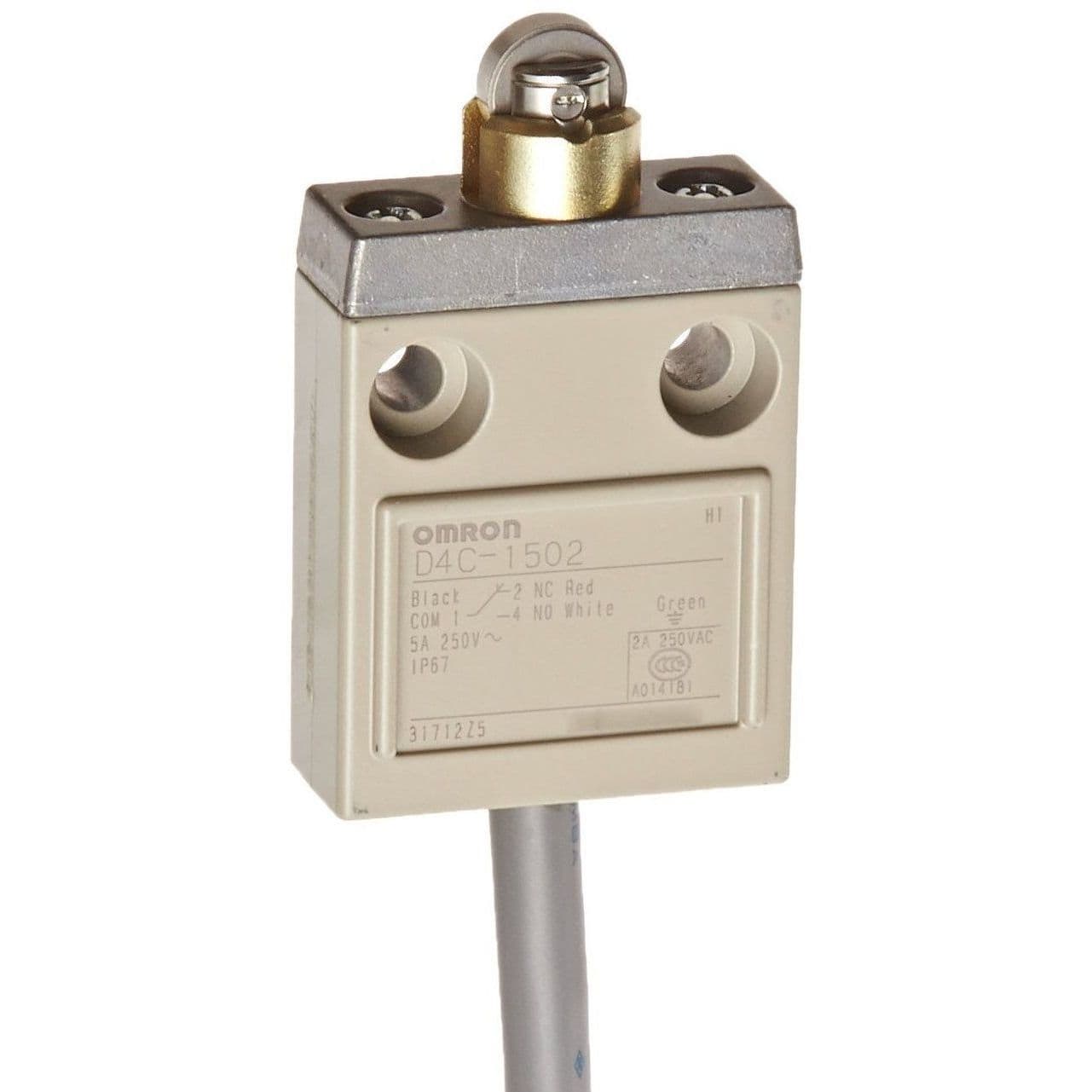 OMRON - Compact enclosed limit switch, roller pl - D4C-1502