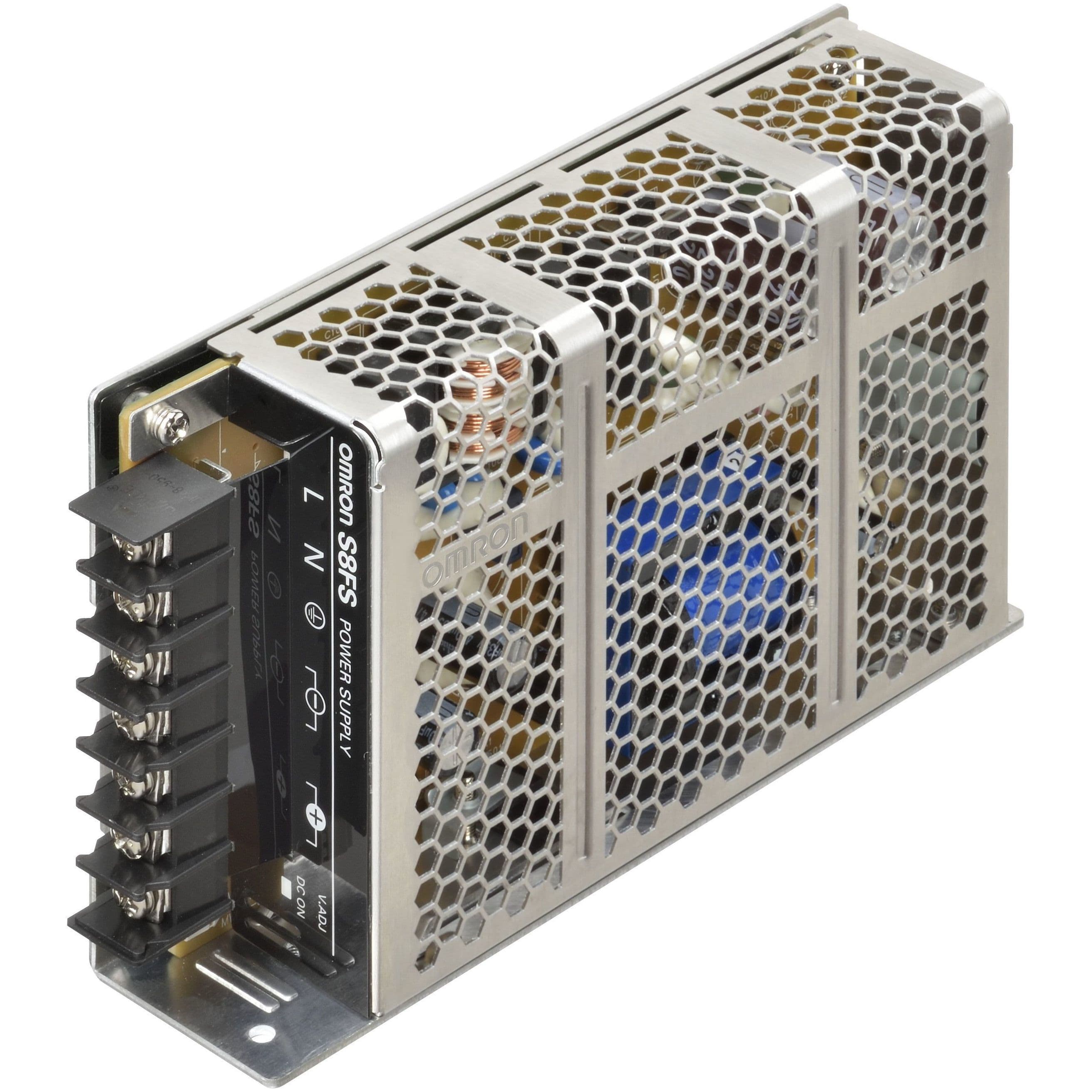 OMRON - Power supply, 75 W, 100-240 VAC input, 2 - S8FS-C07524J