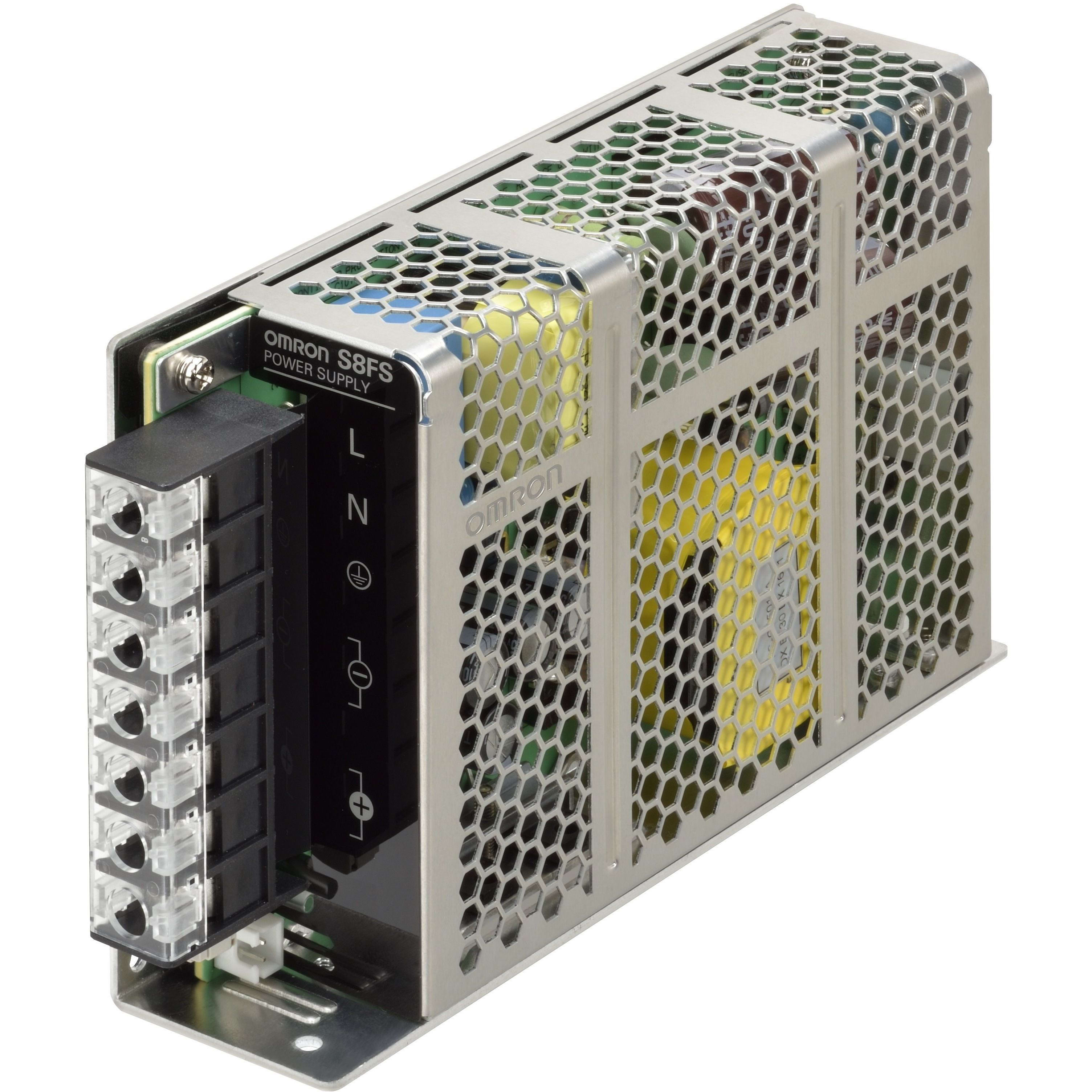 OMRON - Power Supply, 150 W, 100 to 240 VAC inpu - S8FS-G15024C