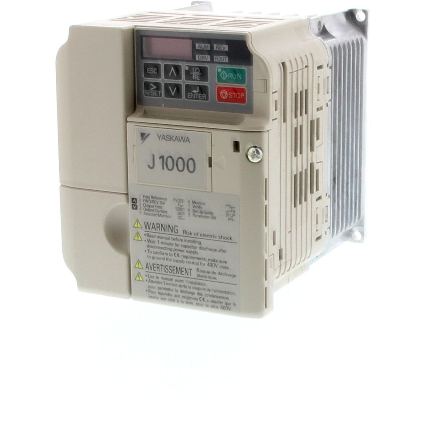 OMRON - Inverter drive, 0.37kW, 1.2A, 415 VAC, 3 - JZA40P2BAA
