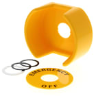 OMRON - E-stop shroud, EMERGENCY OFF legend incl - A22Z-EG1