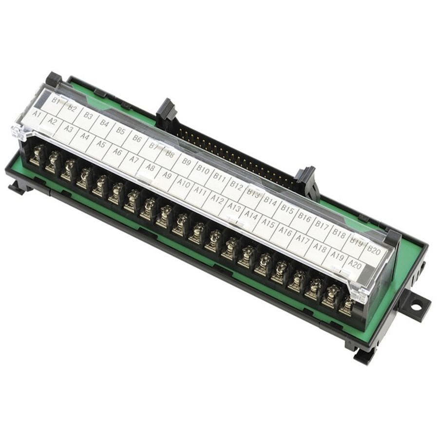 OMRON - DIN-rail mounting terminal block, MIL40 - XW2R-J40G-T