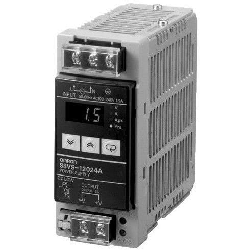 OMRON - Power supply, 120 W, 100 to 240 VAC inpu - S8VS-12024A