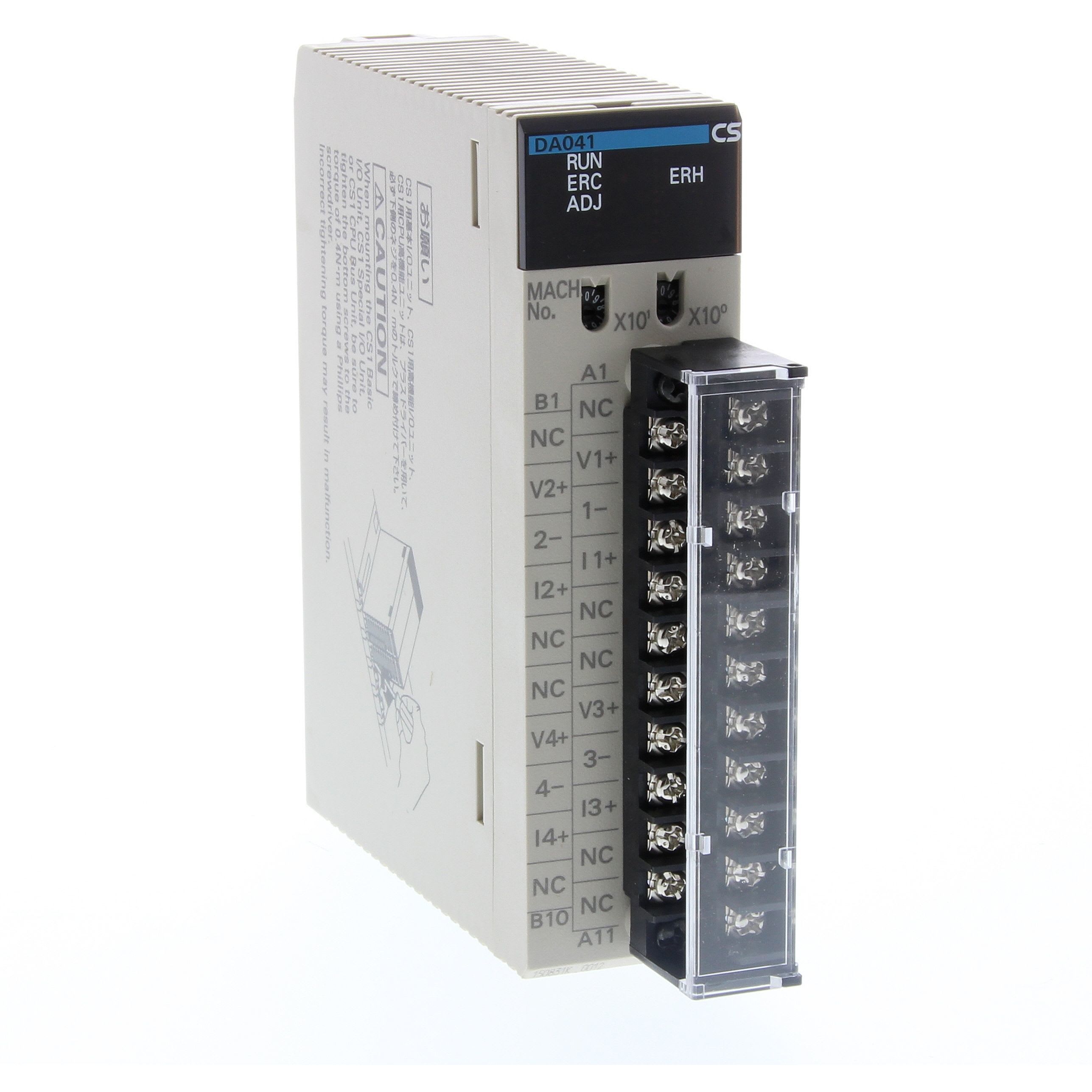 OMRON - Analog output unit, 4 x outputs 4 to 20 - CS1W-DA041