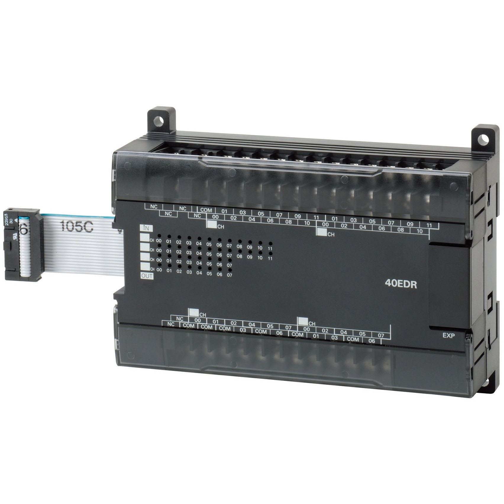 OMRON - I/O expansion unit, 24 x 24 VDC inputs, - CP1W-40EDT