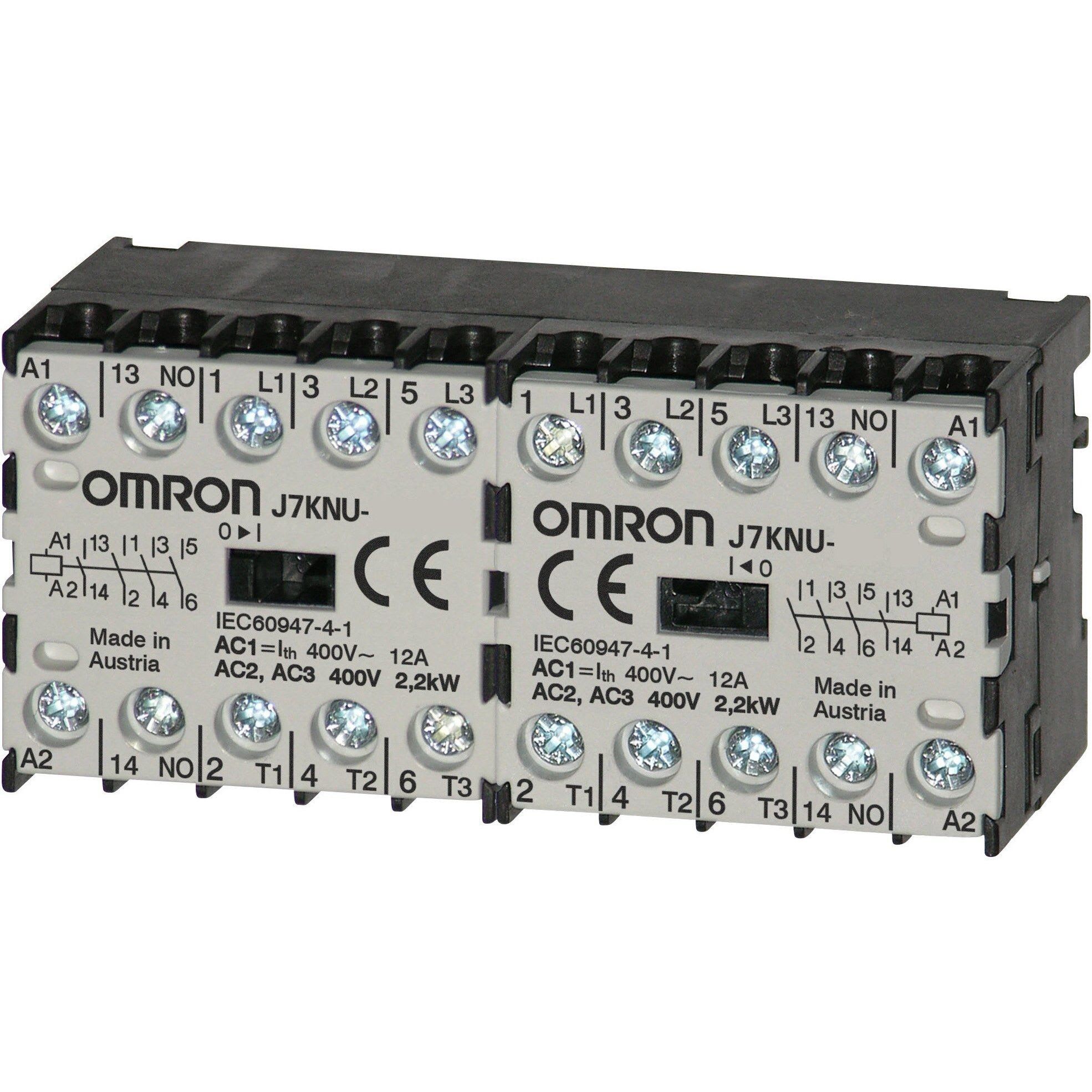 OMRON - Micro contactor relay, 4-pole (2 NO & 2 - J7KNU-AR-22 24