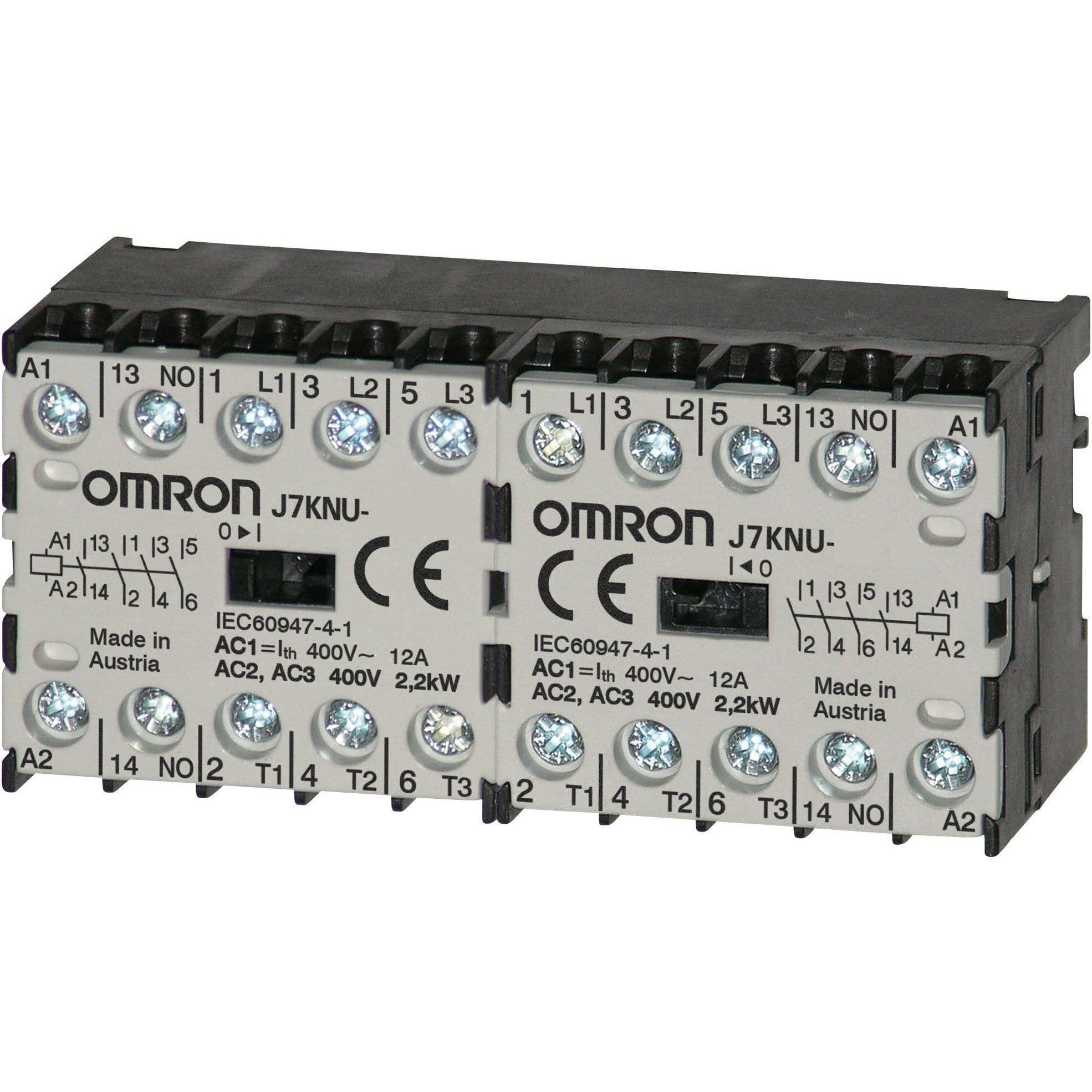 OMRON - Micro contactor relay, 4-pole (2 NO & 2 - J7KNU-AR-22 24