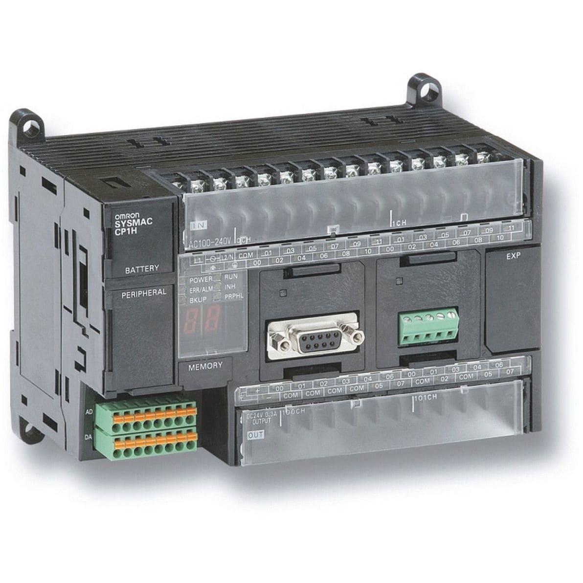 OMRON - PLC, 100-240 VAC supply, 24 x 24 VDC inp - CP1H-XA40DR-A