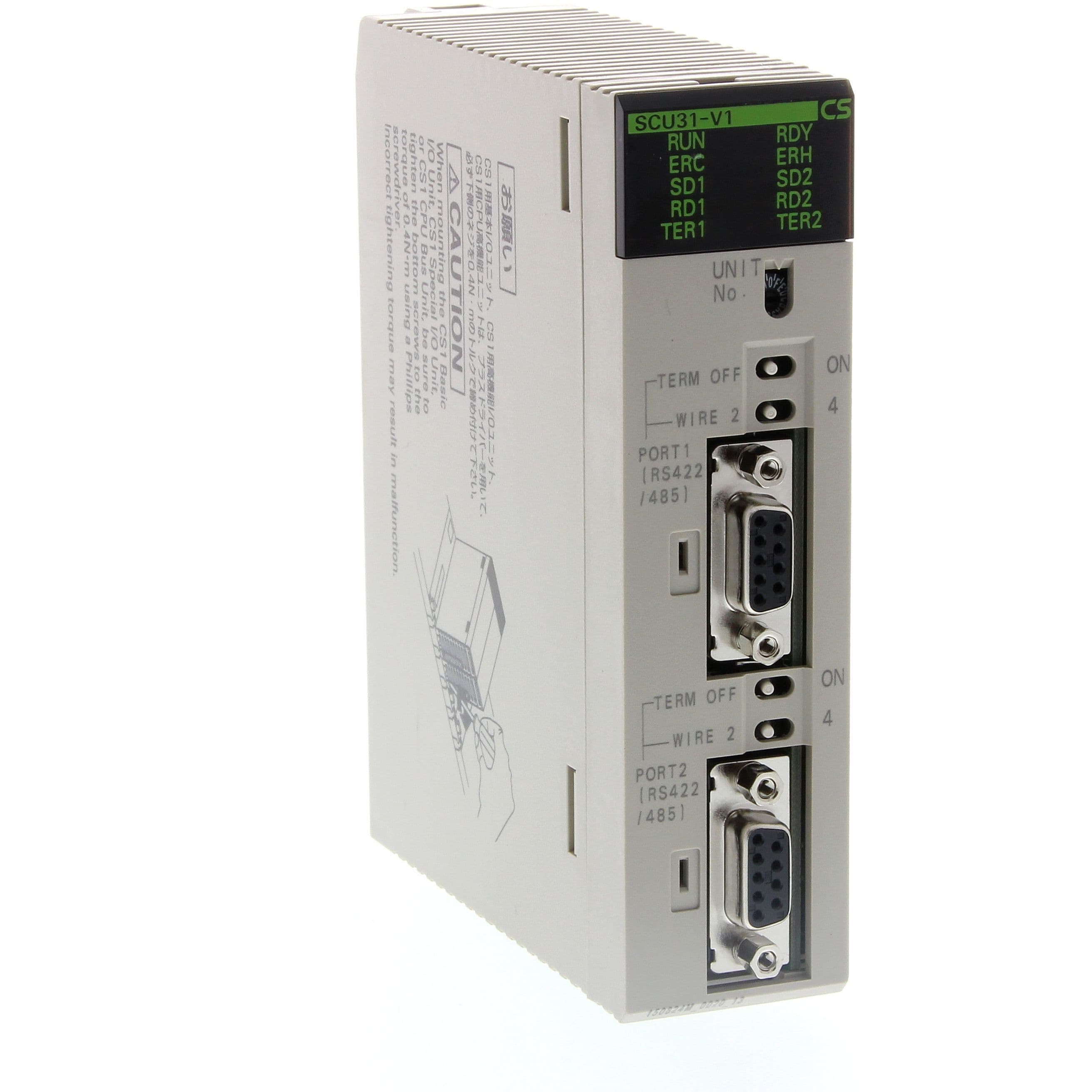 OMRON - Serial communication unit, 2x RS-422/485 - CS1W-SCU31-V1