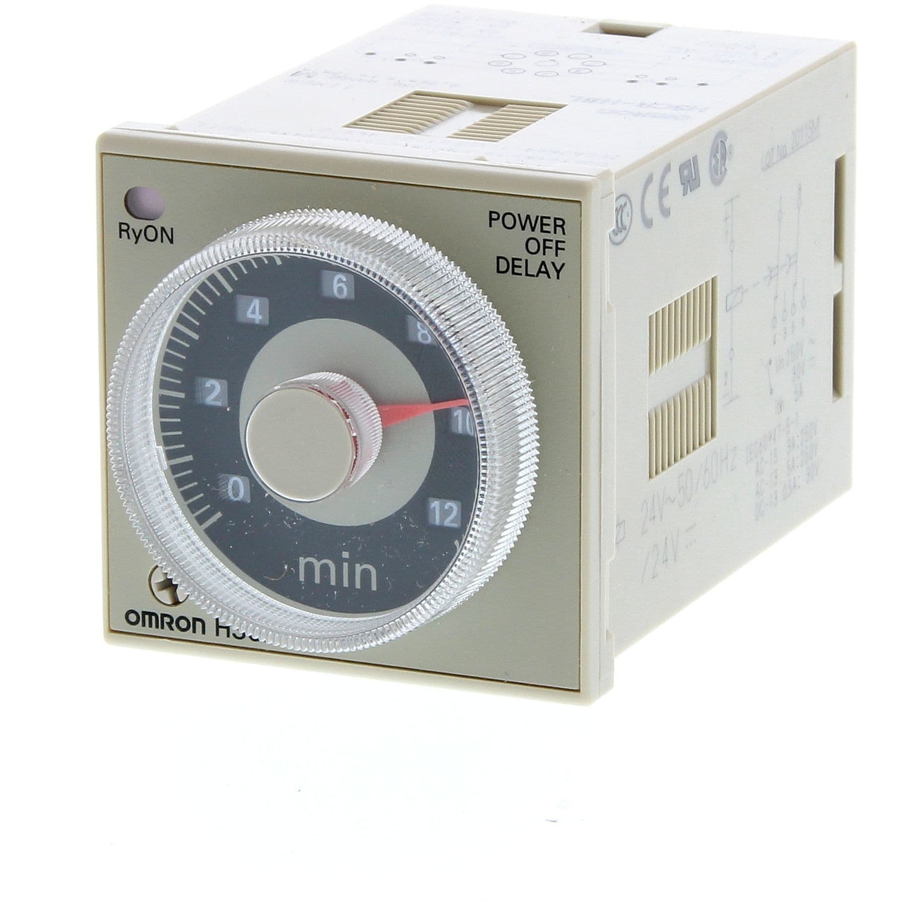 OMRON - Timer, plug-in, 8-pin, 1/16DIN (48 x 48 - H3CR-H8L 100-120VAC S