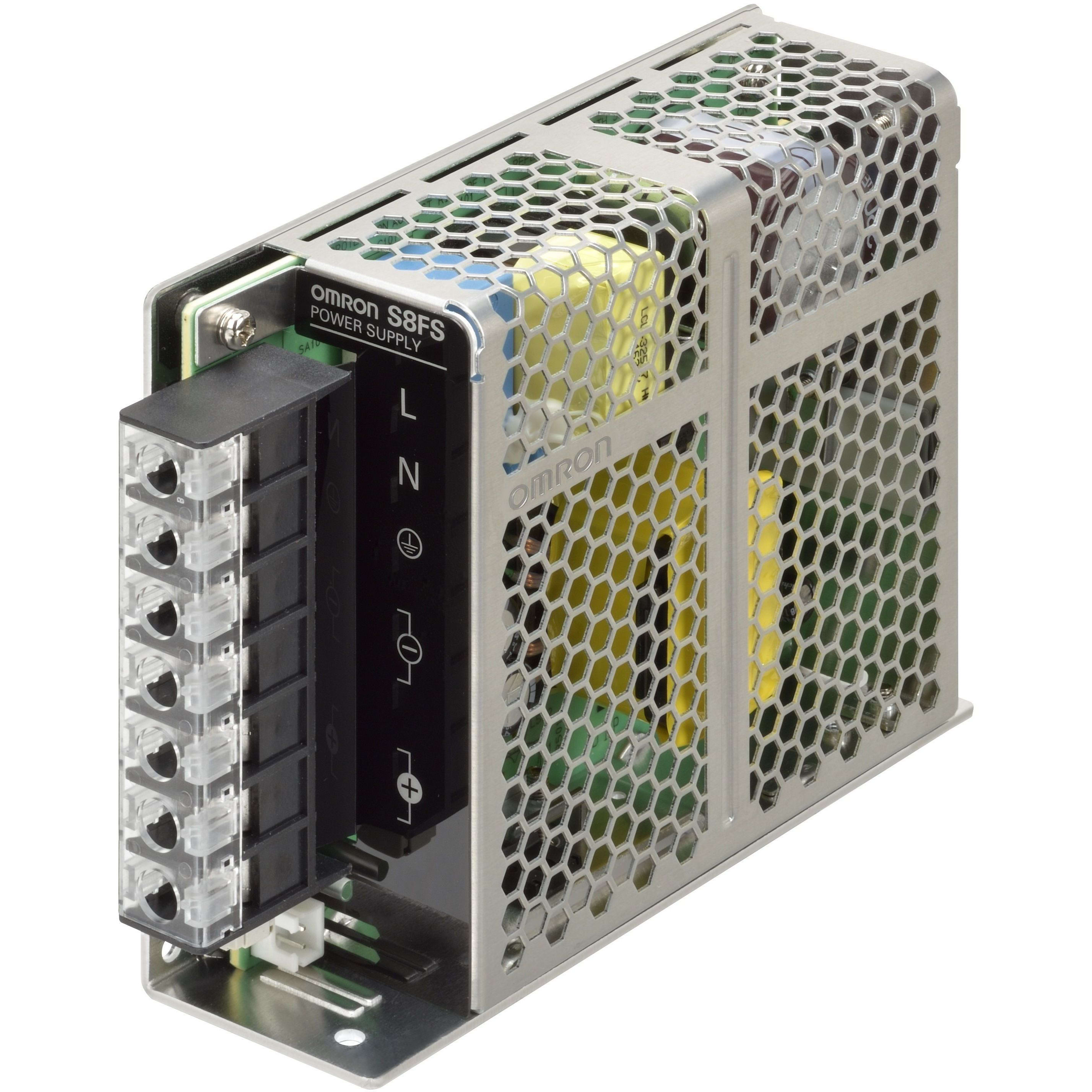 OMRON - Power Supply, 100 W, 100 to 240 VAC inpu - S8FS-G10024C