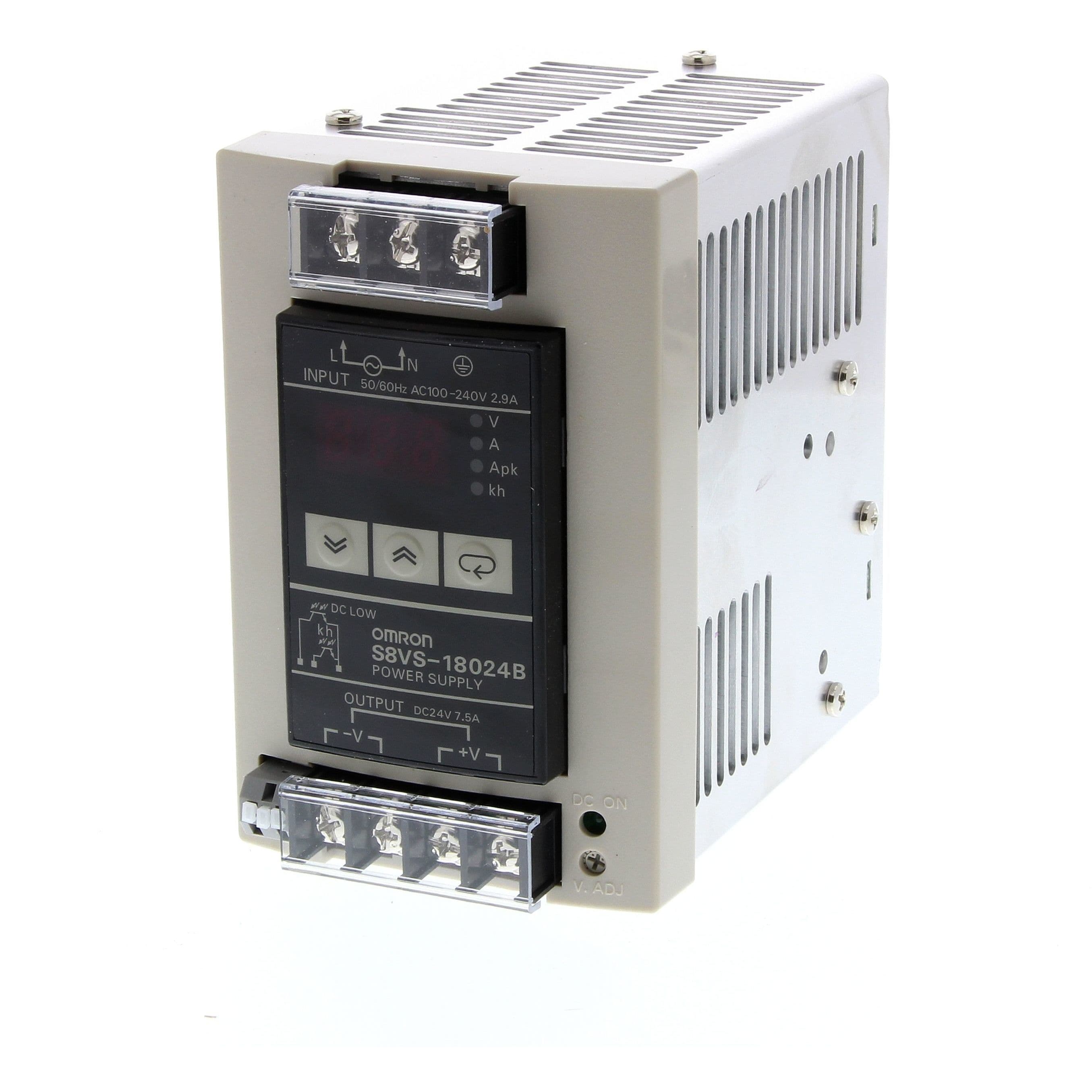 OMRON - Power supply, 180W, 100-240VAC input, 24 - S8VS-18024AP