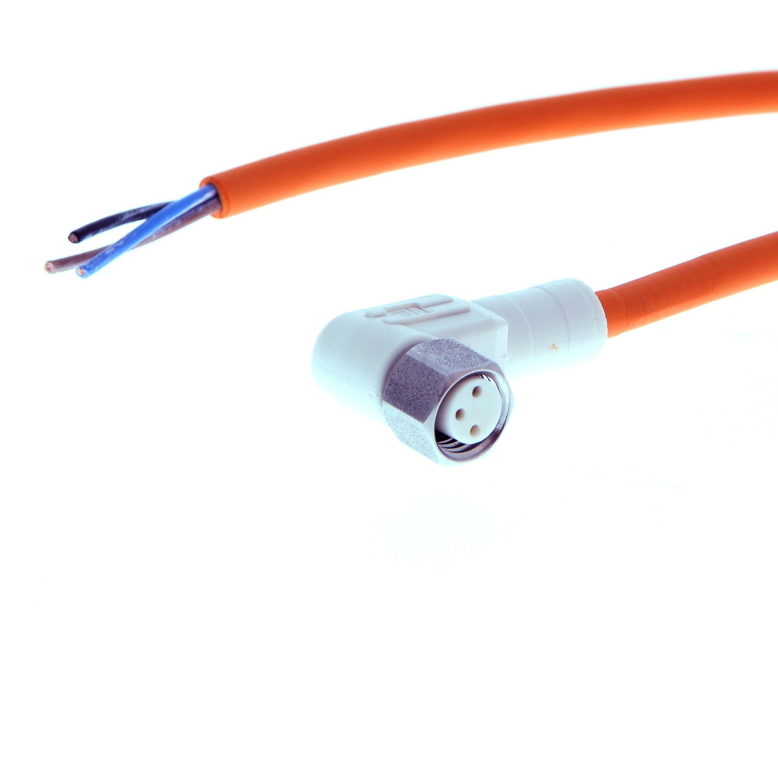 OMRON - Sensor cable, M8 right-angle socket (fem - Y92E-S08PP3A 5M