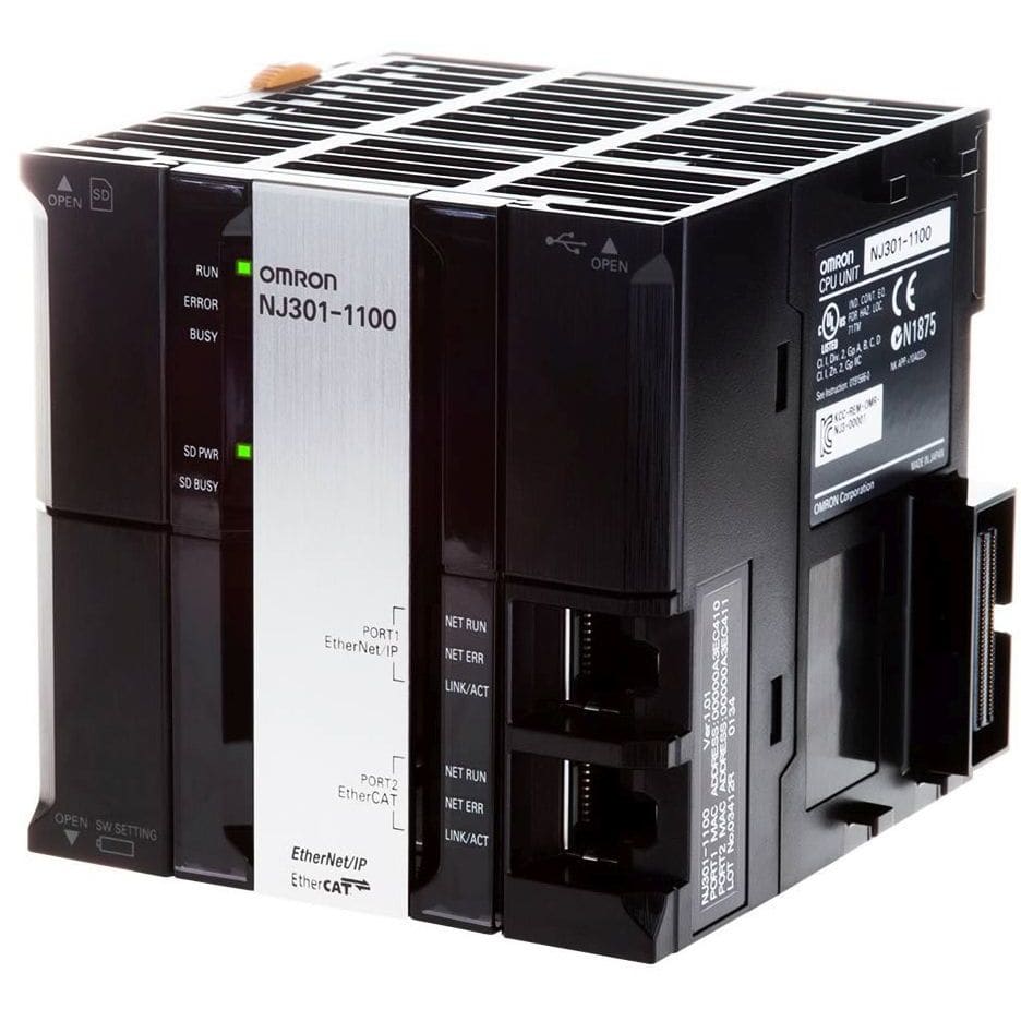 OMRON - Sysmac NJ3 CPU, 5 MB memory, built-in Et - NJ301-1100