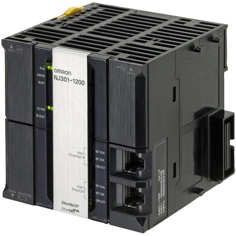 OMRON - Sysmac NJ3 CPU, 5 MB memory, built-in Et - NJ301-1200