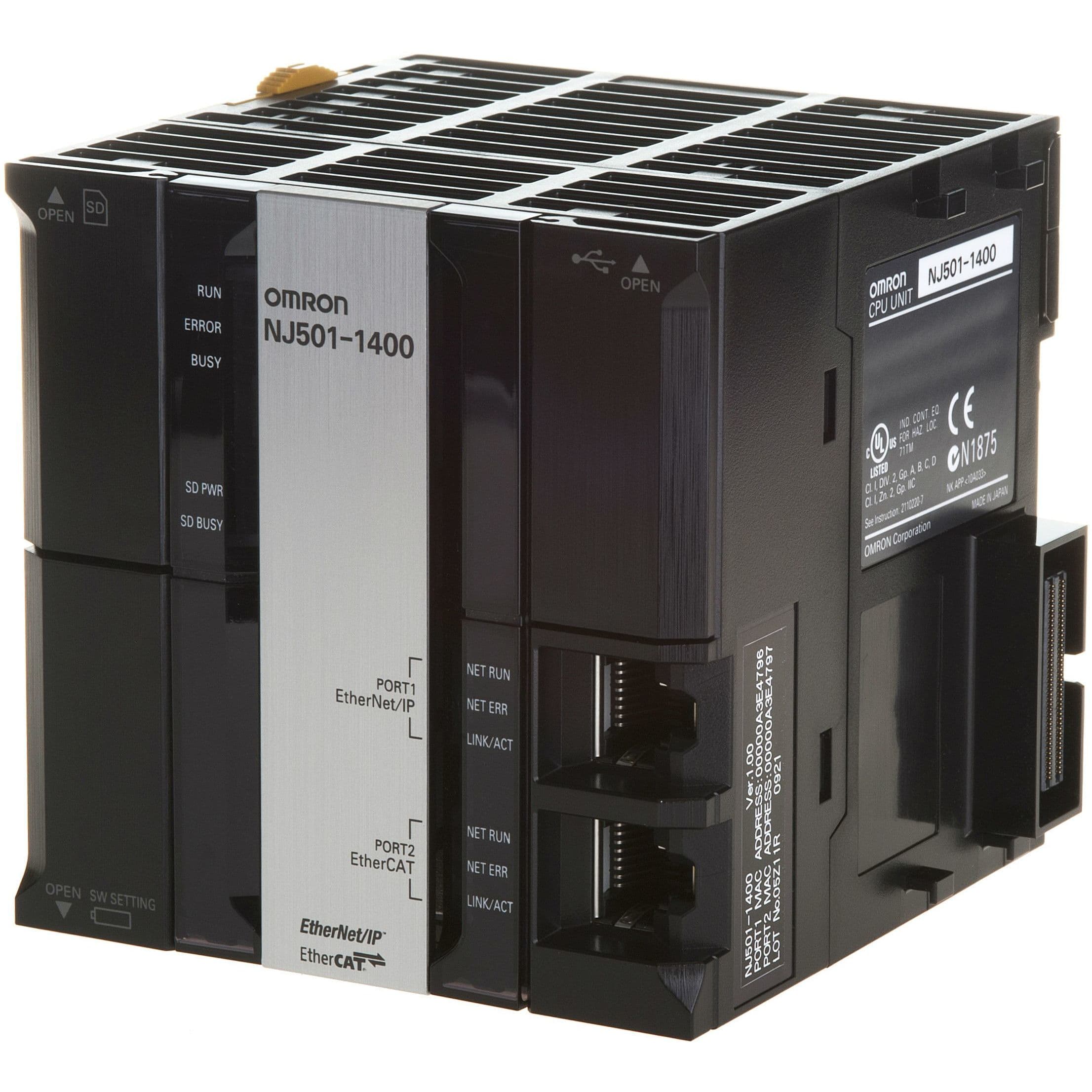 OMRON - Sysmac NJ5 CPU with Database Connectivit - NJ501-1420