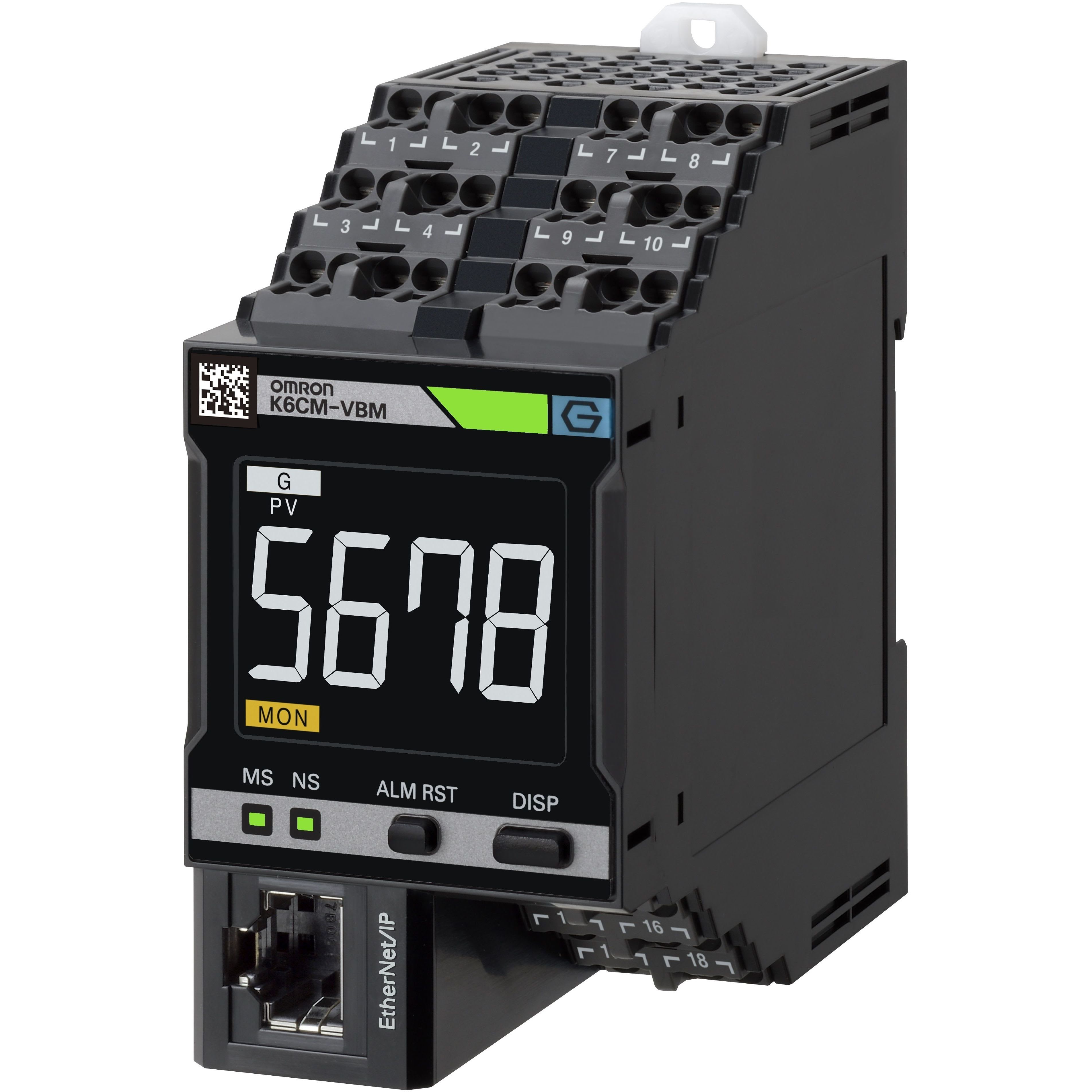 OMRON - Motor Condition Monitoring, AC, 3-phase, - K6CM-VBMA-EIP