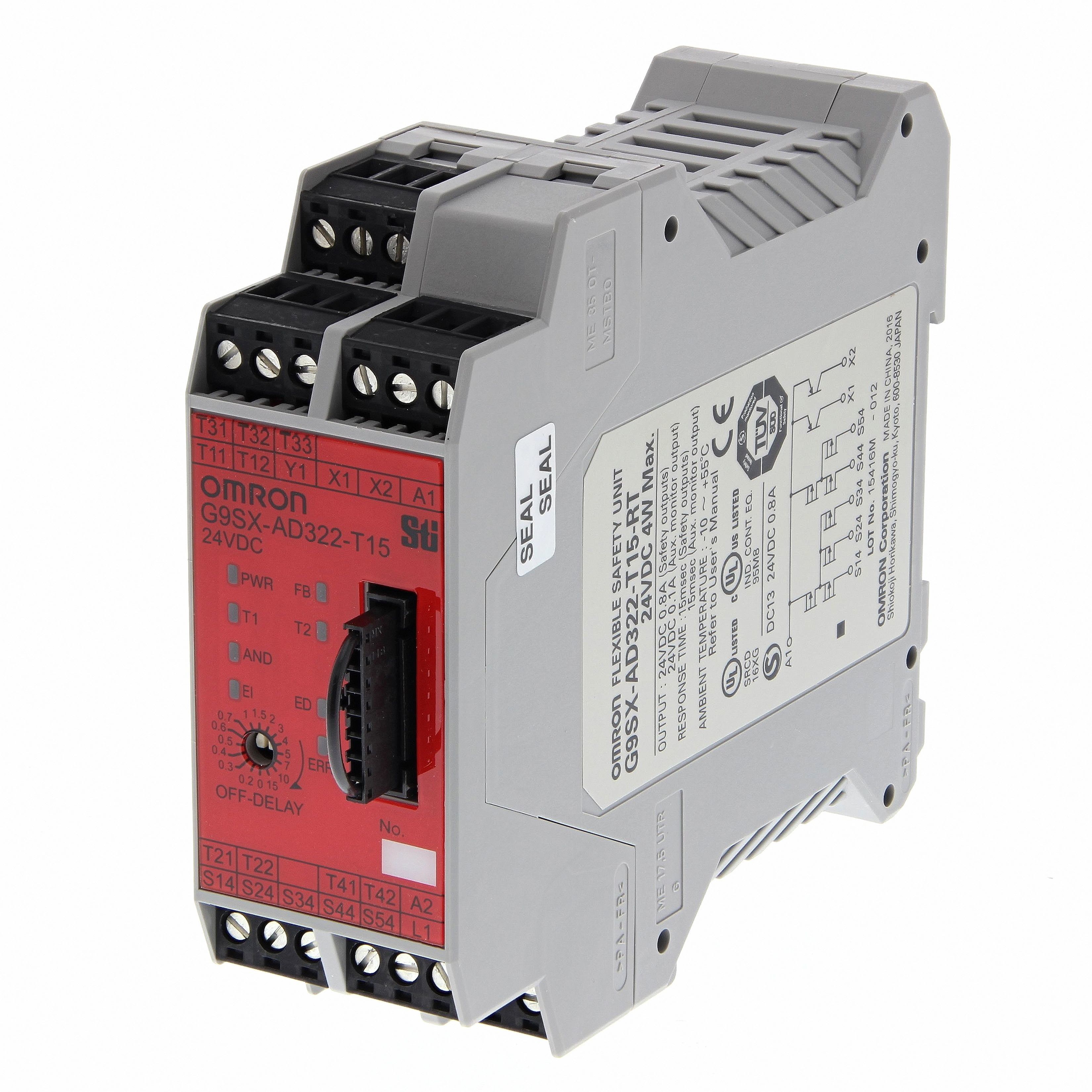 OMRON - Advanced unit (to be used with Basic uni - G9SX-AD322-T15-RT DC24