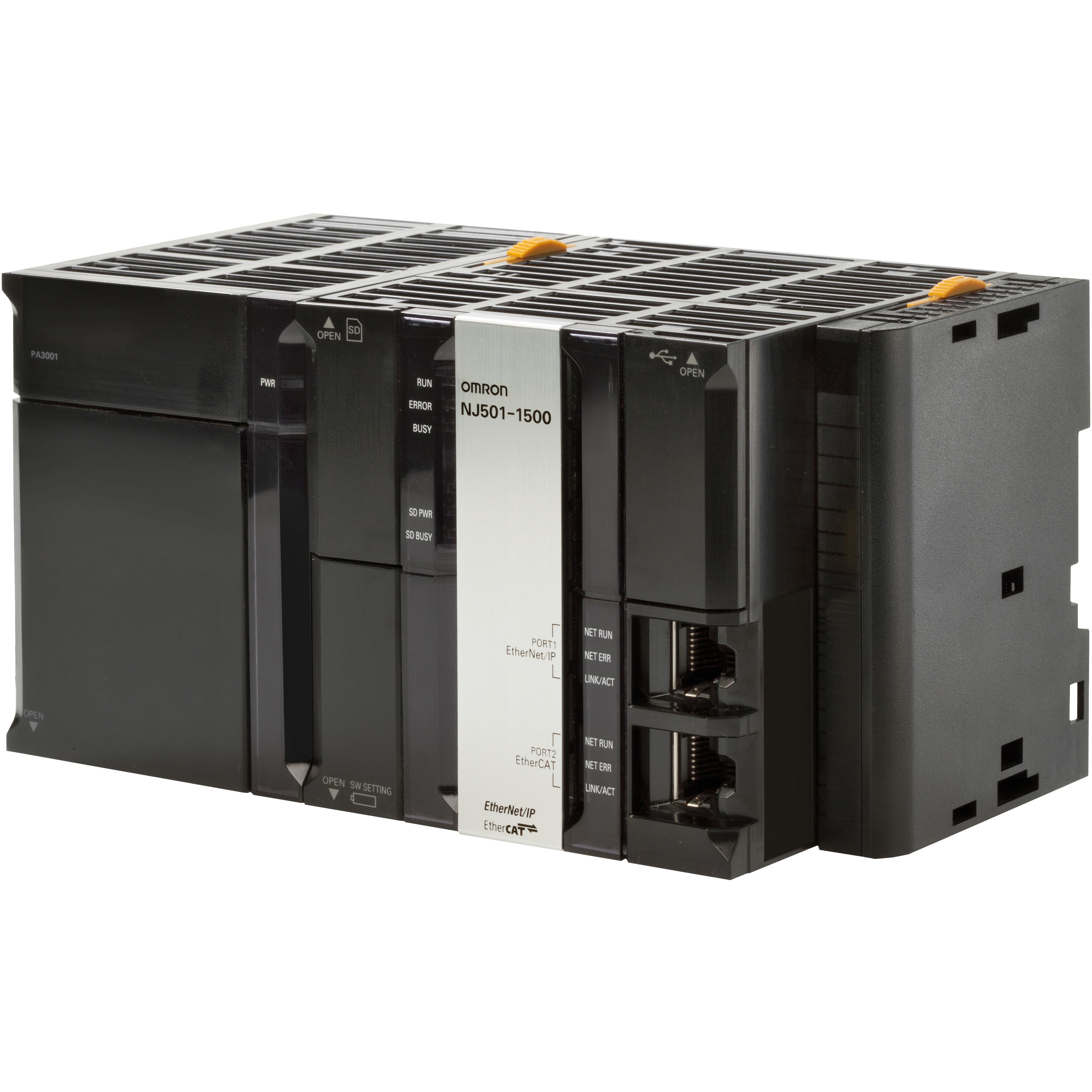 OMRON - Sysmac NJ5 CPU, 20 mB memory, built-in E - NJ501-1500