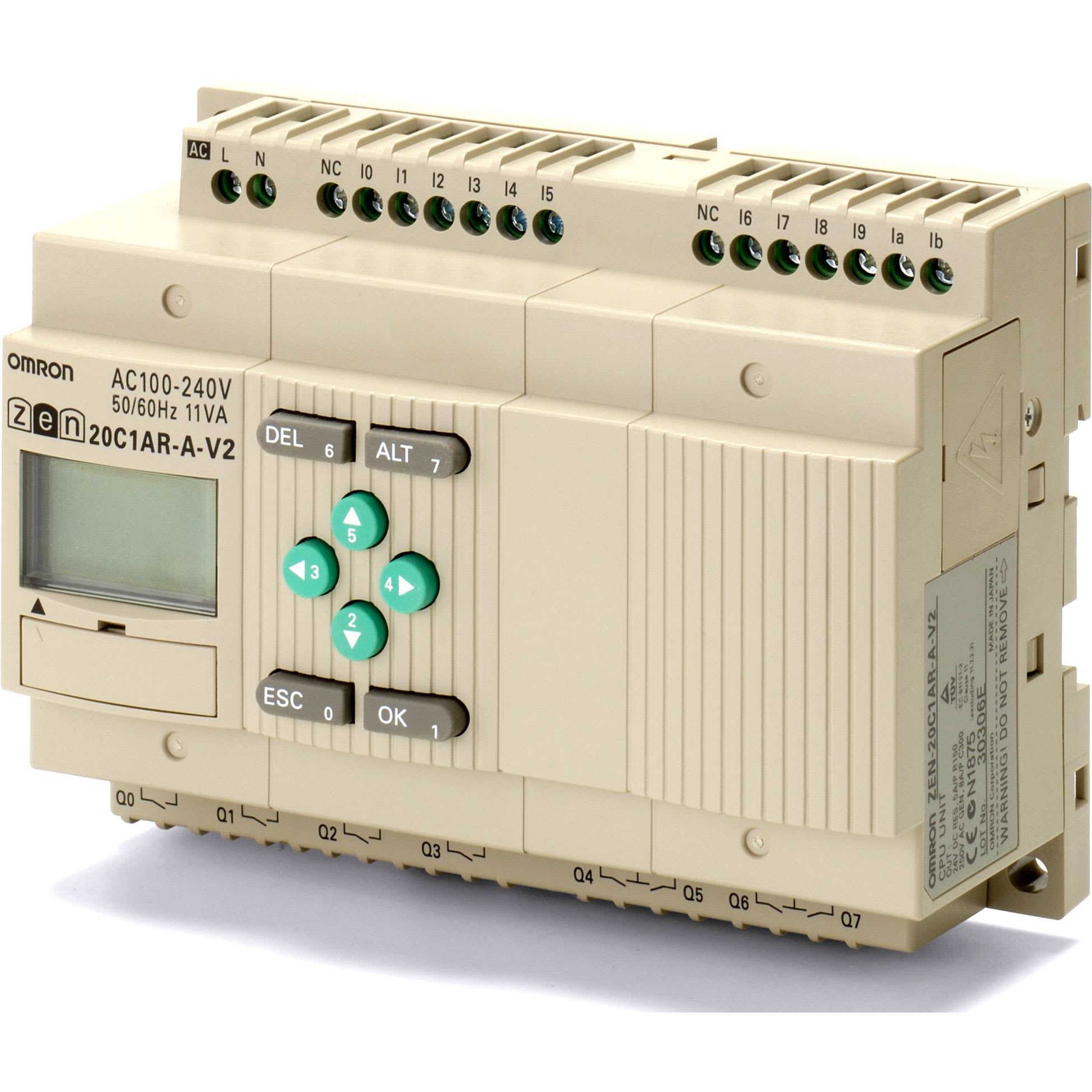 OMRON - Programmable relay, 24 VDC supply, 12x 2 - ZEN-20C1DT-D-V2