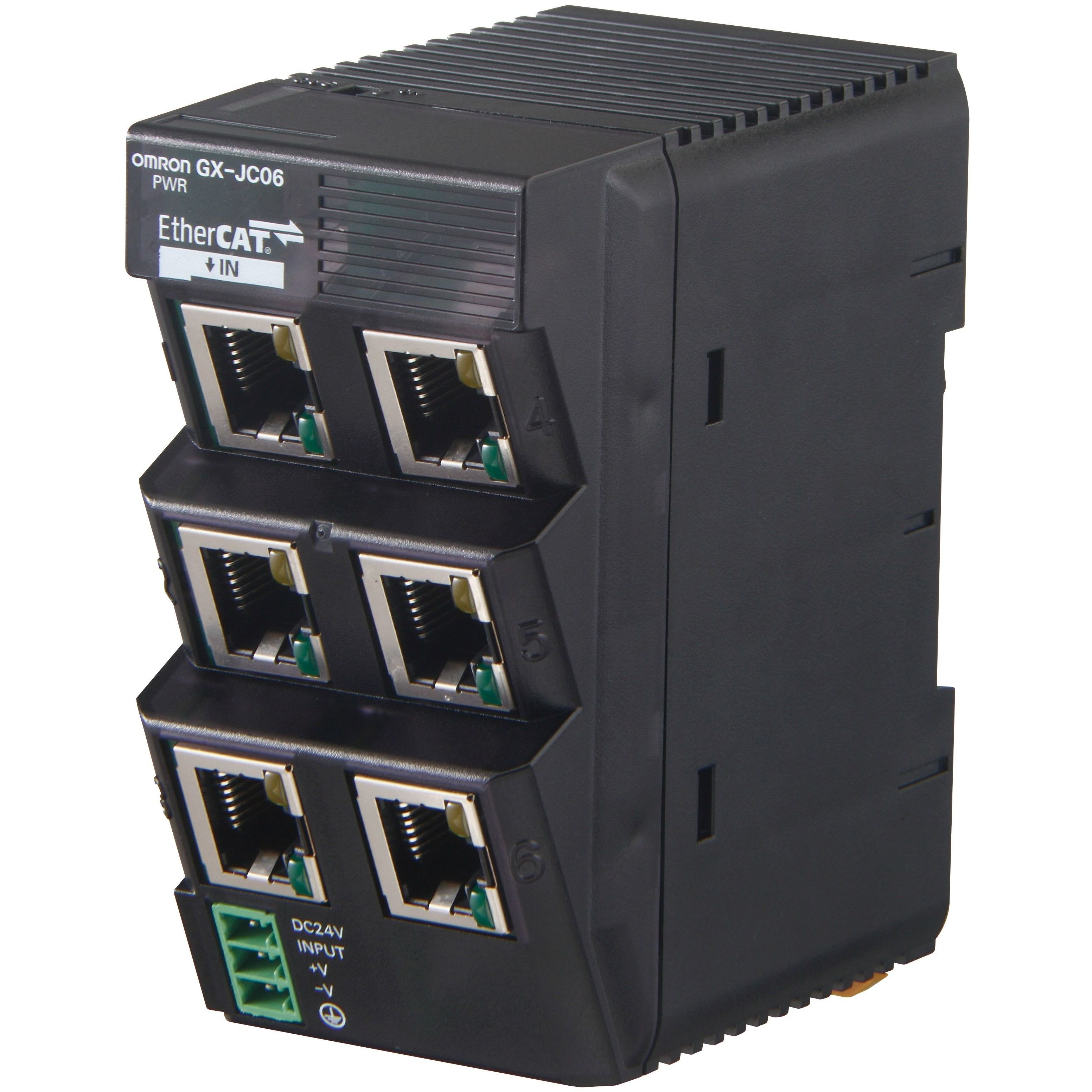 OMRON - 6-port EtherCAT Junction module, 24 VDC - GX-JC06