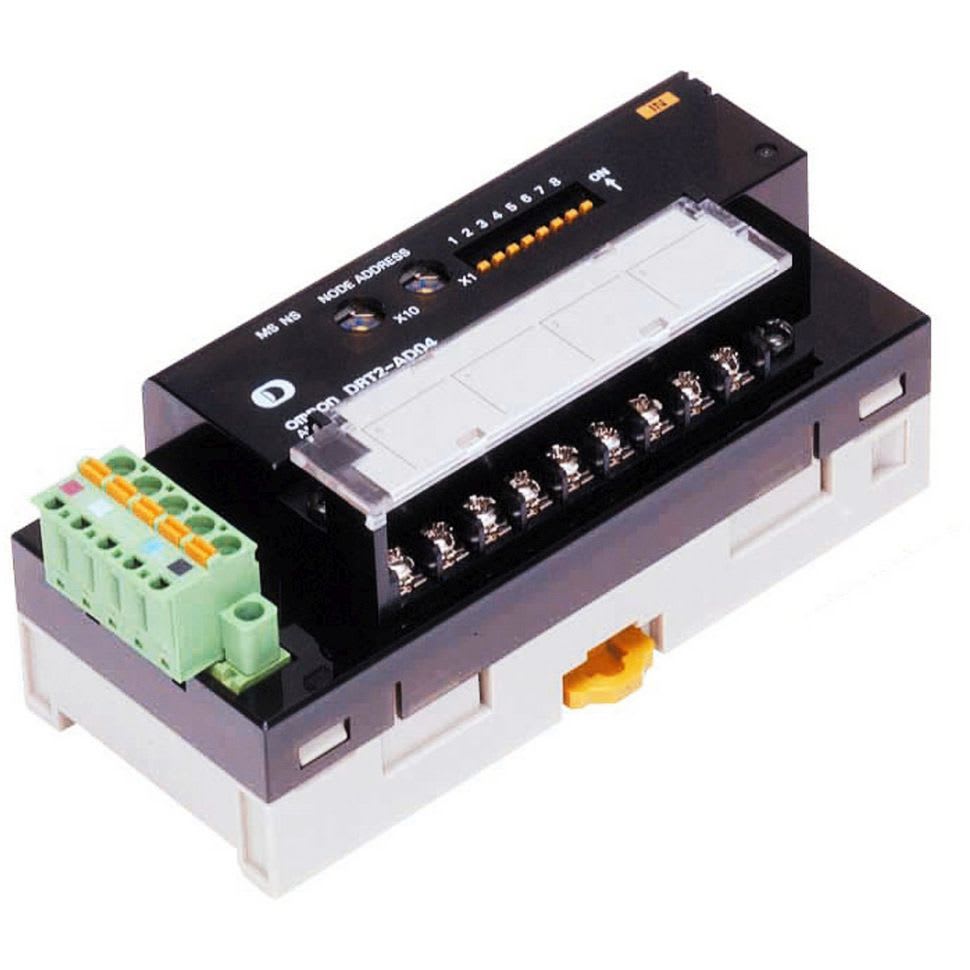 OMRON - DeviceNet analog input unit, 4 x inputs - DRT2-AD04H