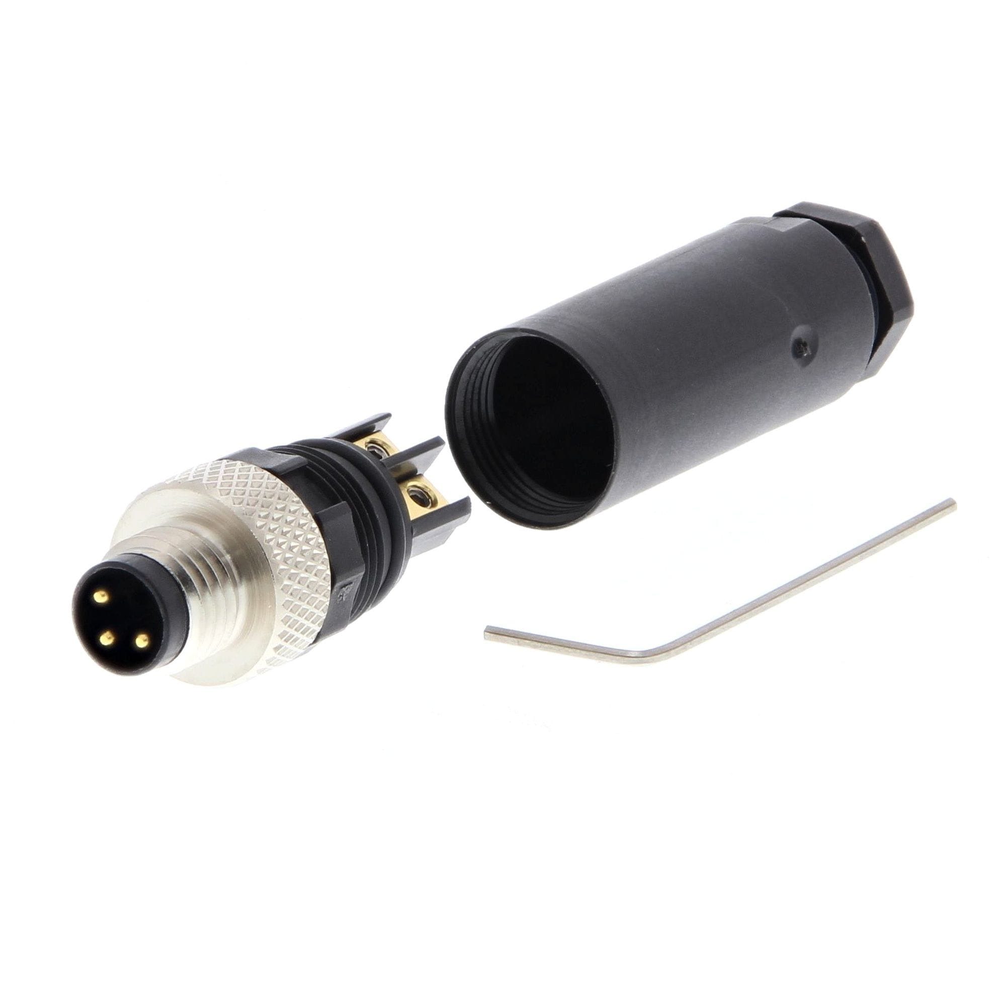 OMRON - Field assembly connector, M8 straight pl - Y92E-MM08PVC3Sconf-L