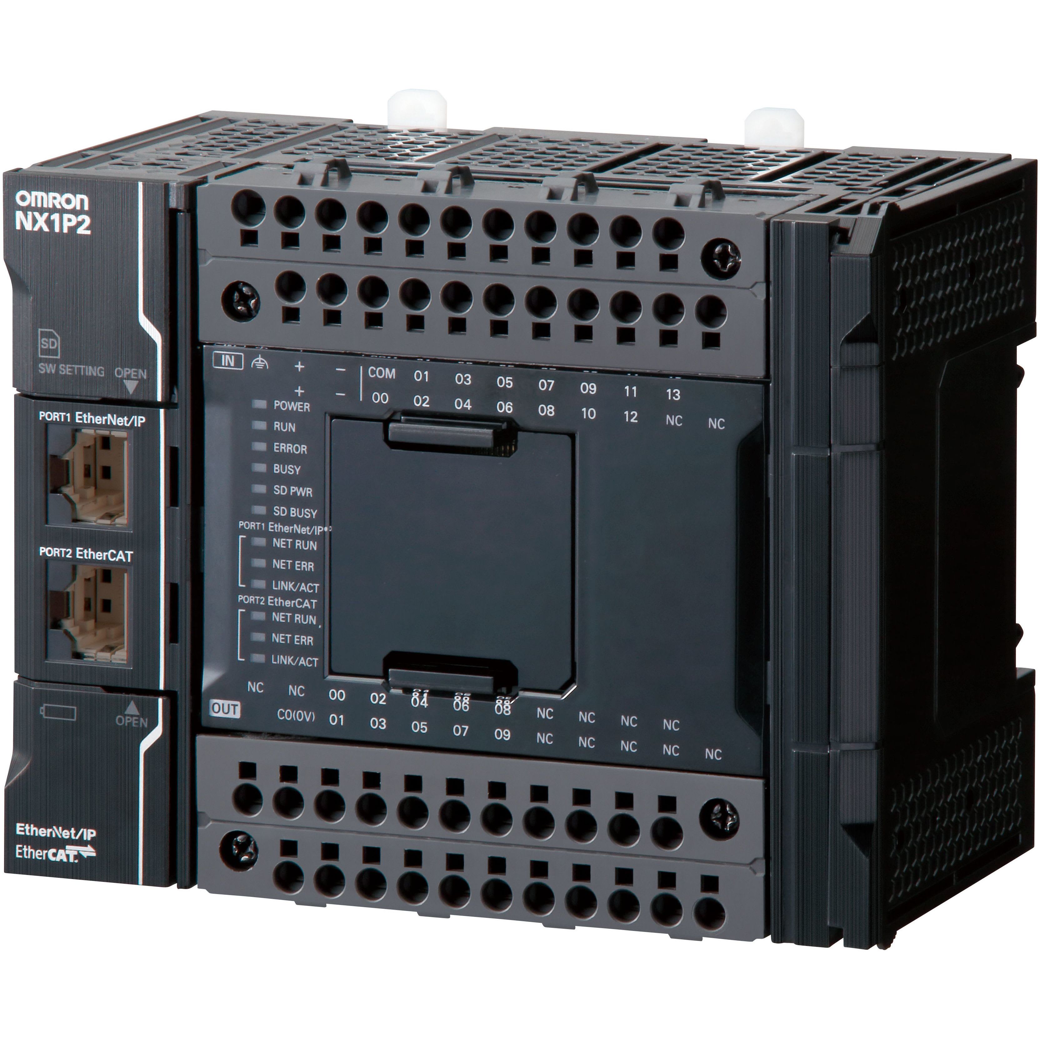 OMRON - Sysmac NX1P CPU with 24 Digital Transist - NX1P2-9024DT