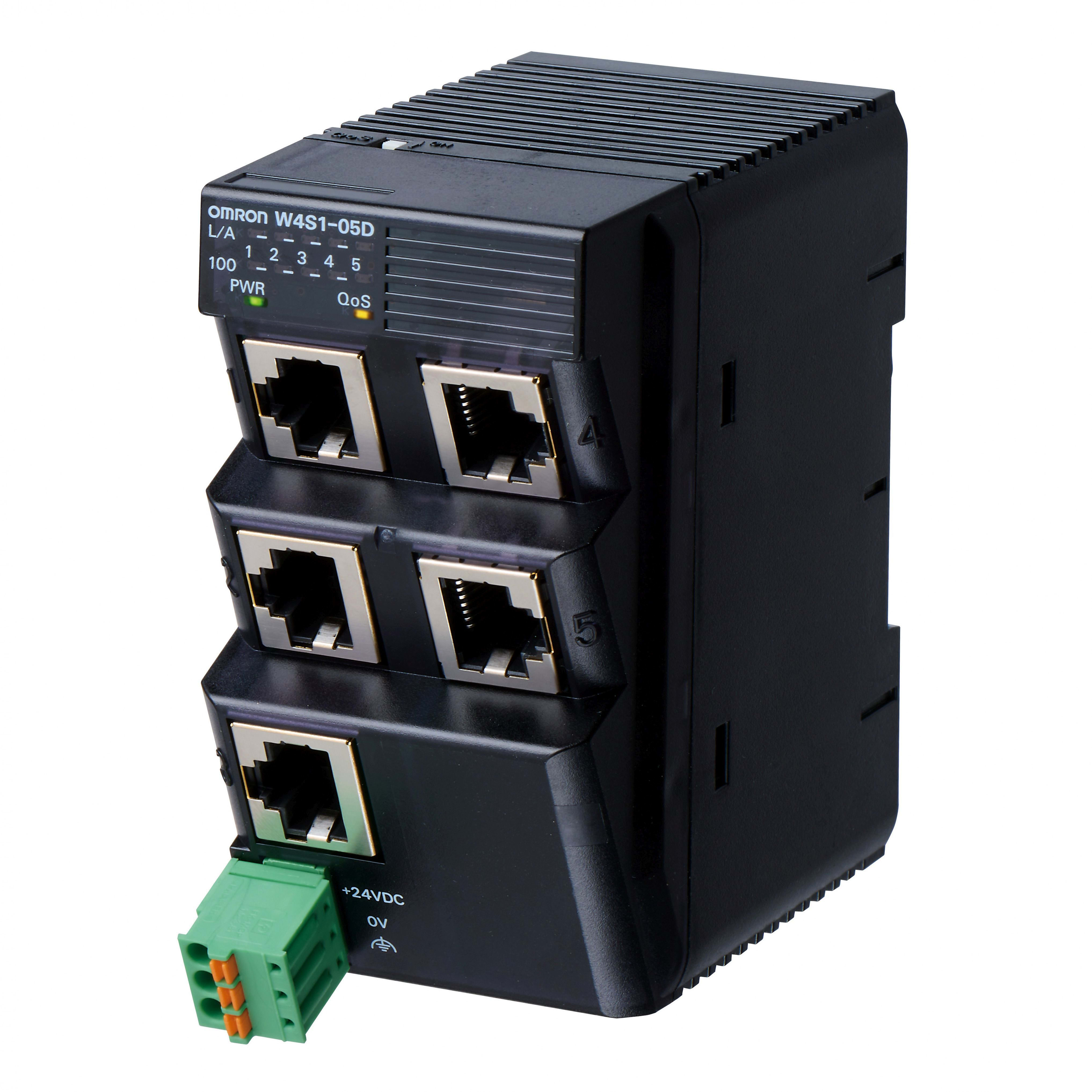 OMRON - 5-port enhanced Ethernet switch - W4S1-05D