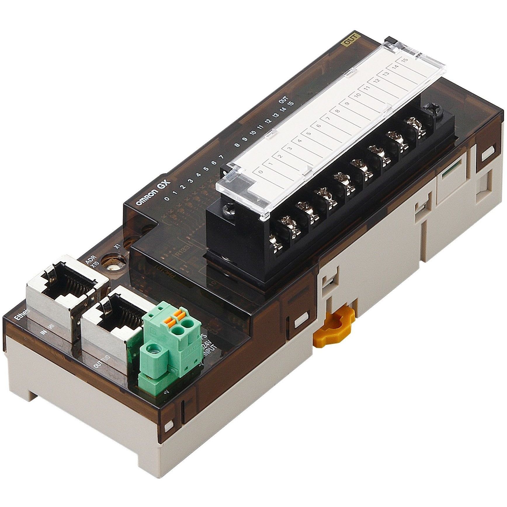 OMRON - EtherCAT digital I/O unit, 16 x inputs, - GX-ID1621