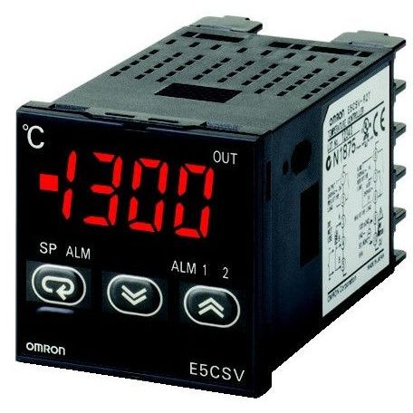 OMRON - Temp. controller, LITE, DIN48x48, 12 VDC - E5CSV-Q1TD-500 24VAC/DC