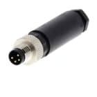OMRON - Field assembly connector, M8 straight pl - Y92E-MM08PVC4Sconf-L