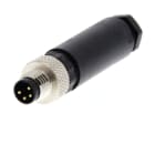 OMRON - Field assembly connector, M8 straight pl - Y92E-MM08PVC4Sconf-L