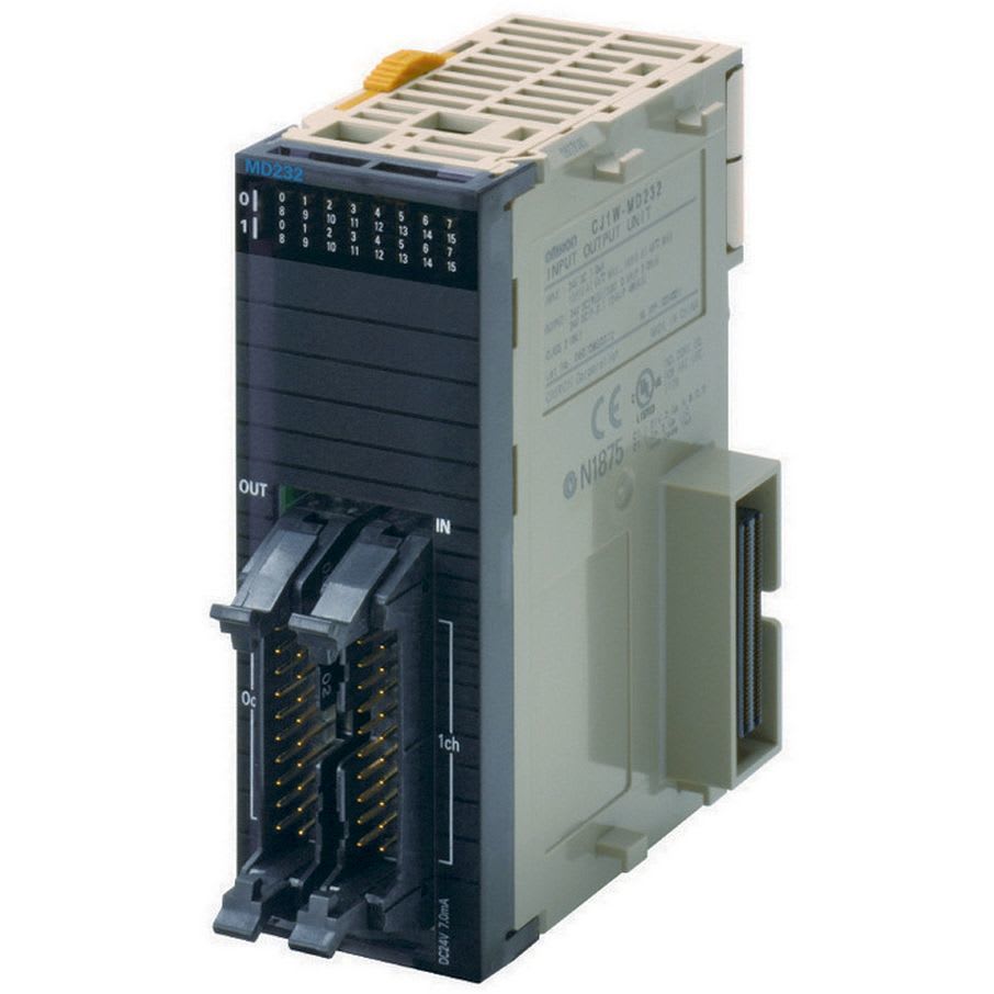 OMRON - Digital I/O unit, 16 x 24 VDC inputs, 16 - CJ1W-MD233