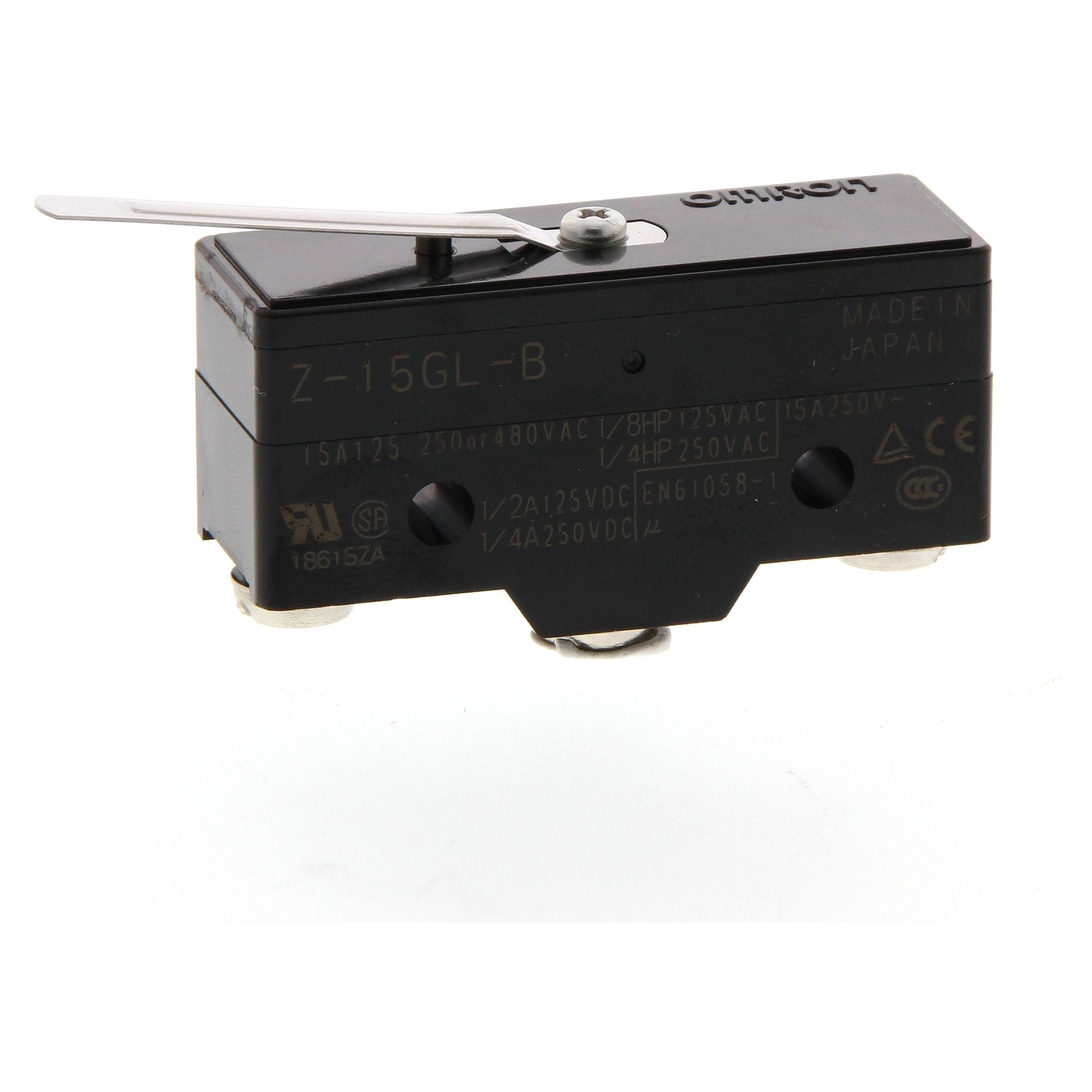 OMRON - General-purpose Basic Switch, 15 A, Leaf - Z-15GL-B