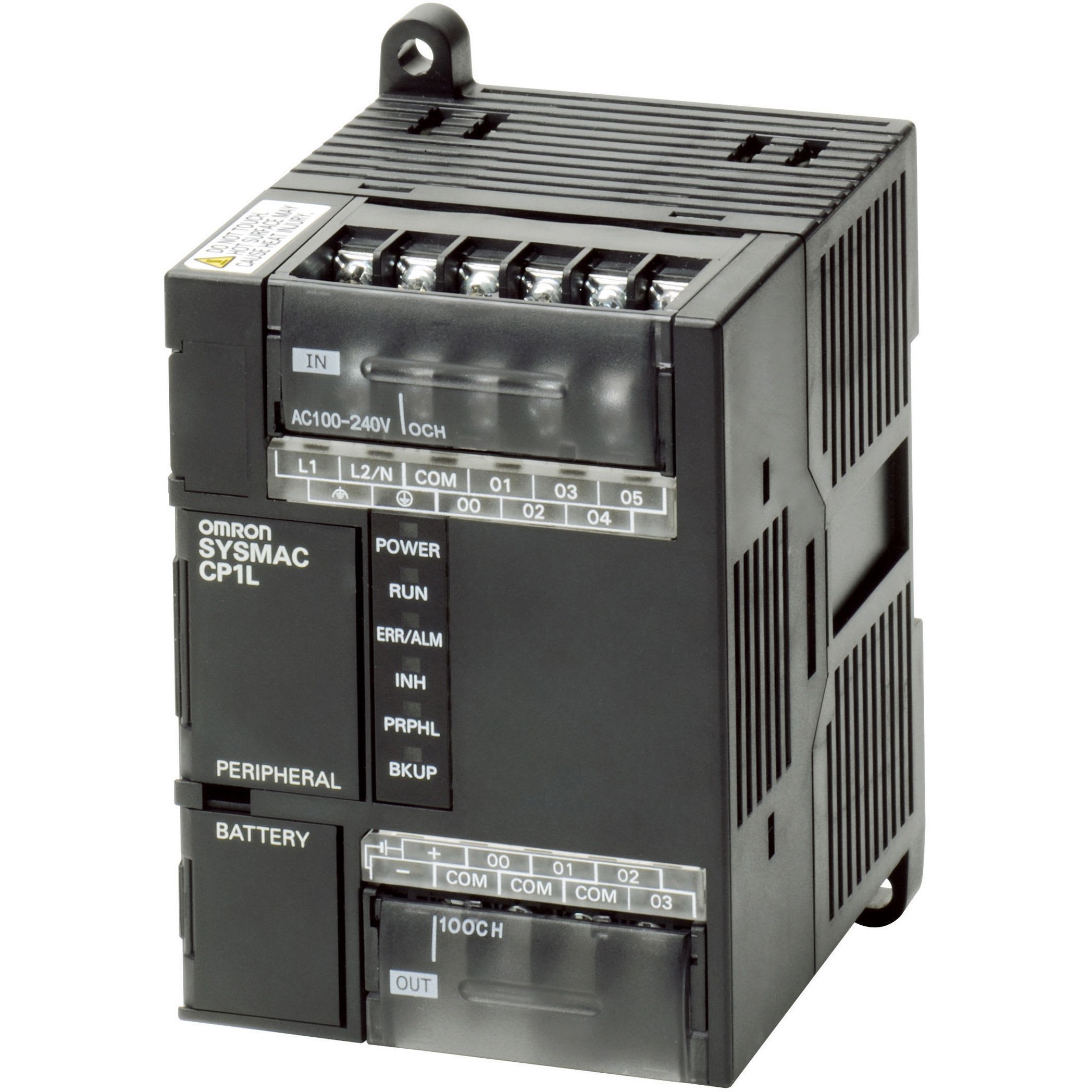 OMRON - PLC, 100-240 VAC supply, 6 x 24 VDC inpu - CP1L-L10DR-A