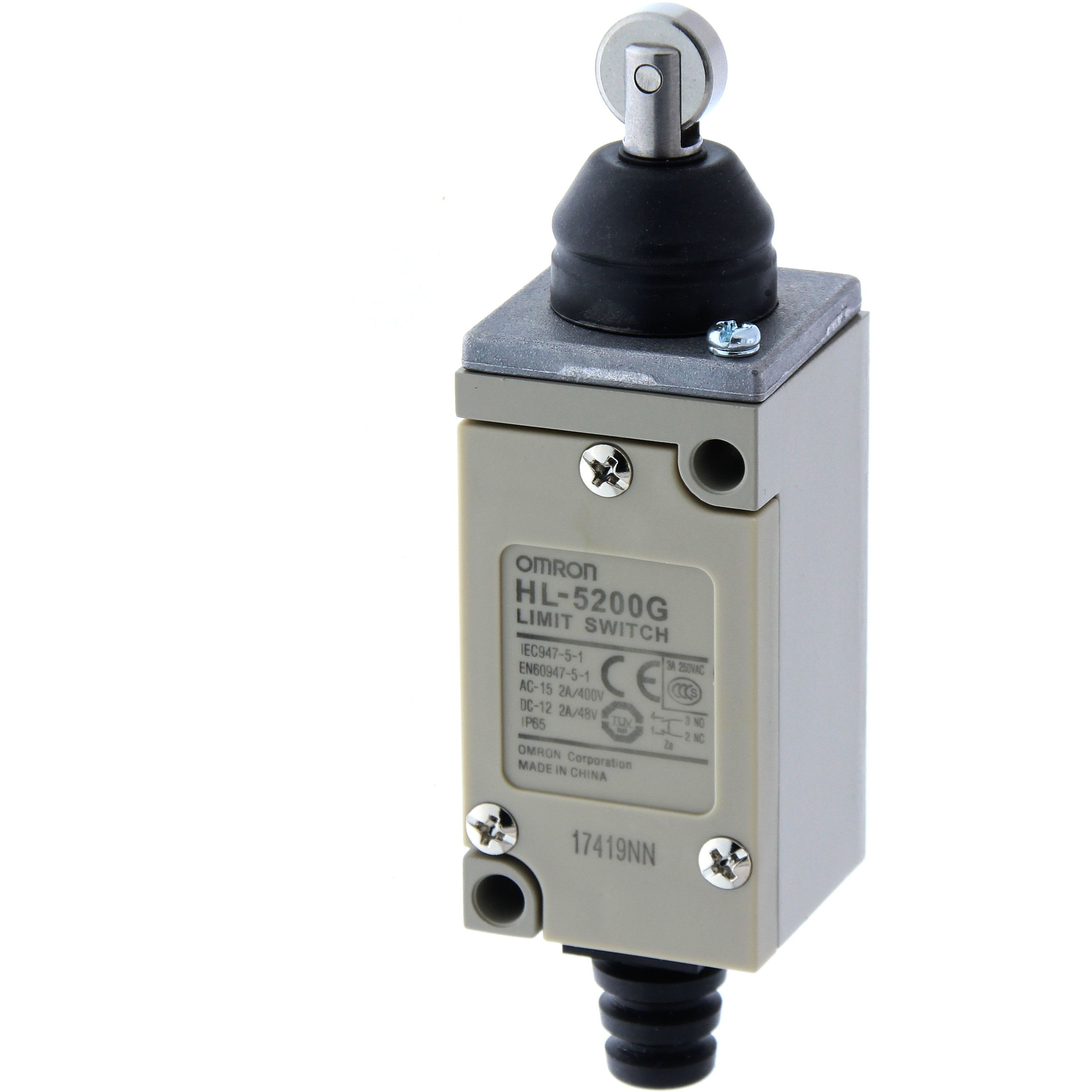 OMRON - Limit switch, Sealed roller plunger, Wit - HL-5200G